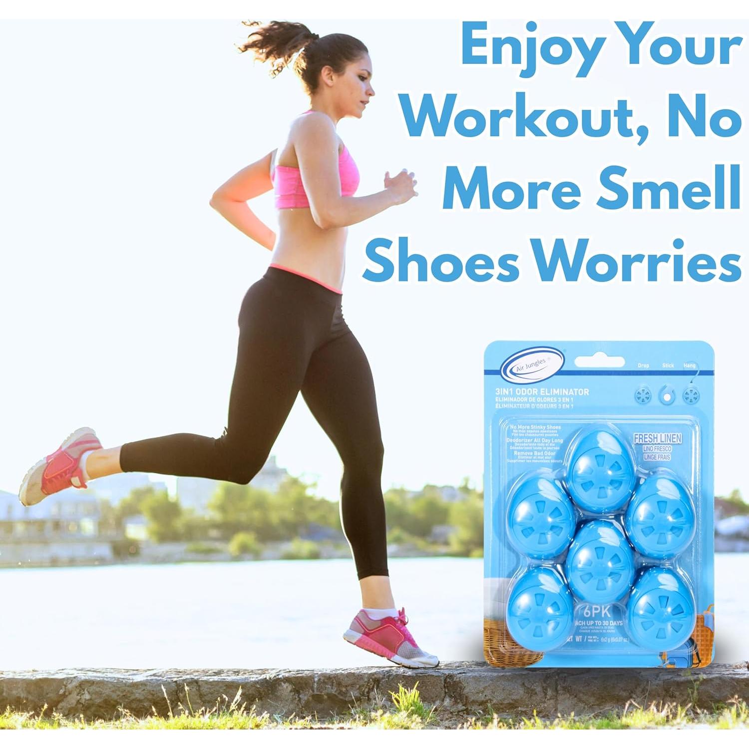 Bolas Desodorantes 3-en-1 Air Jungles Lino Fresco 6 Unidades