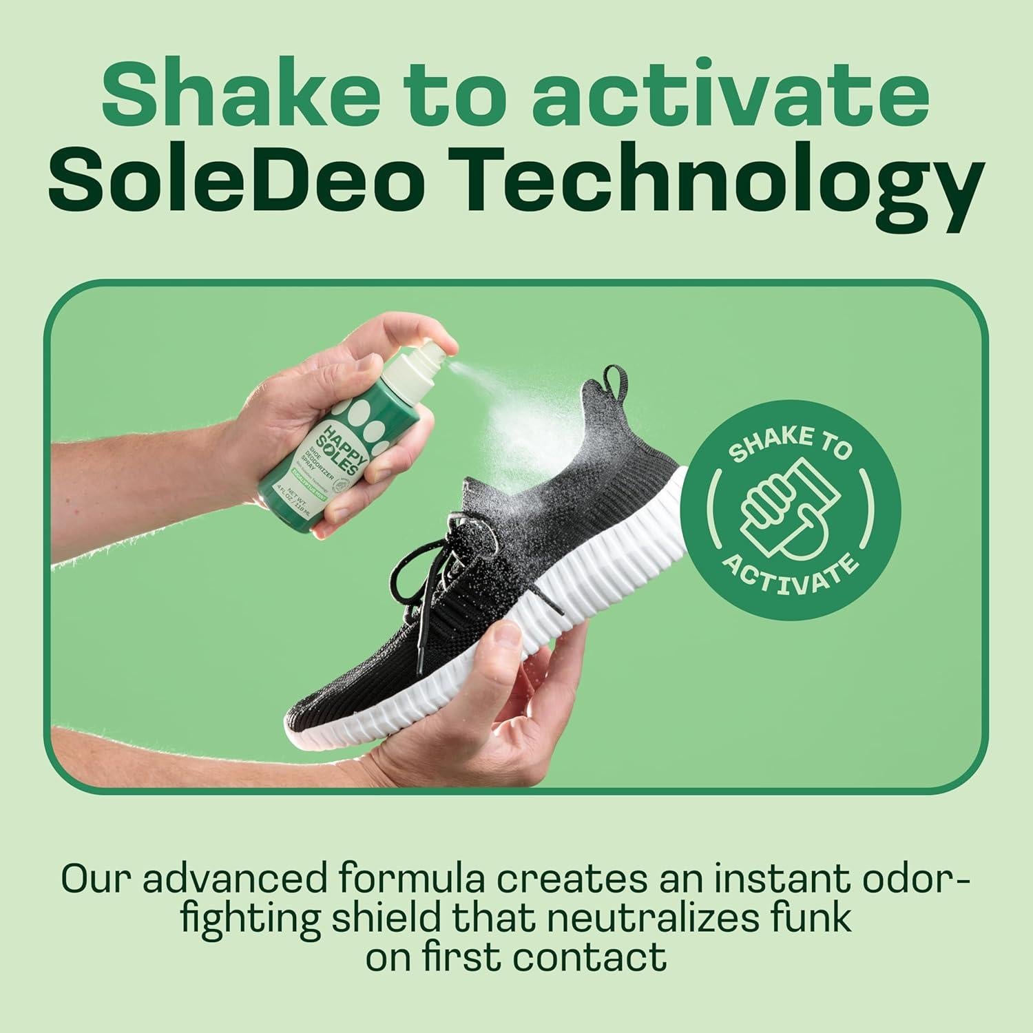 Spray Desodorante para Zapatos Happy Innovations 118ml Limón