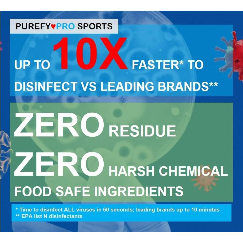 Desinfectante en aerosol Purefy 2pk 473ml para equipos deportivos