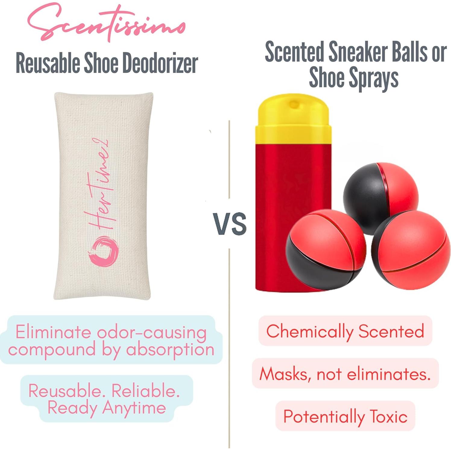 Eliminador de Olores Scentissimo HerTime2 para Zapatos - 2 Piezas