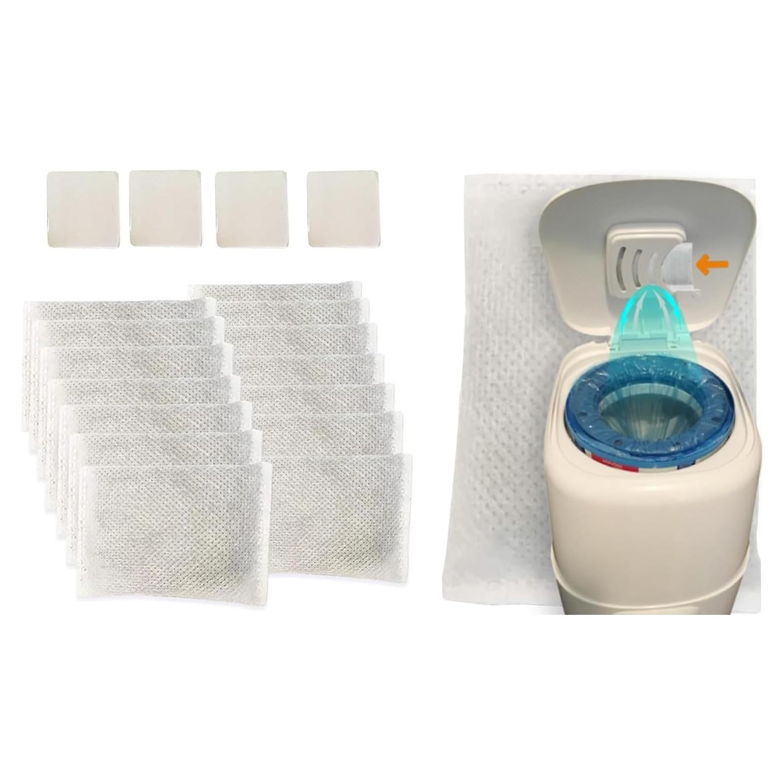 Desodorante para Cubos de Pañales Green Piece 100% Natural - 13 Filtros de Carbón Activado