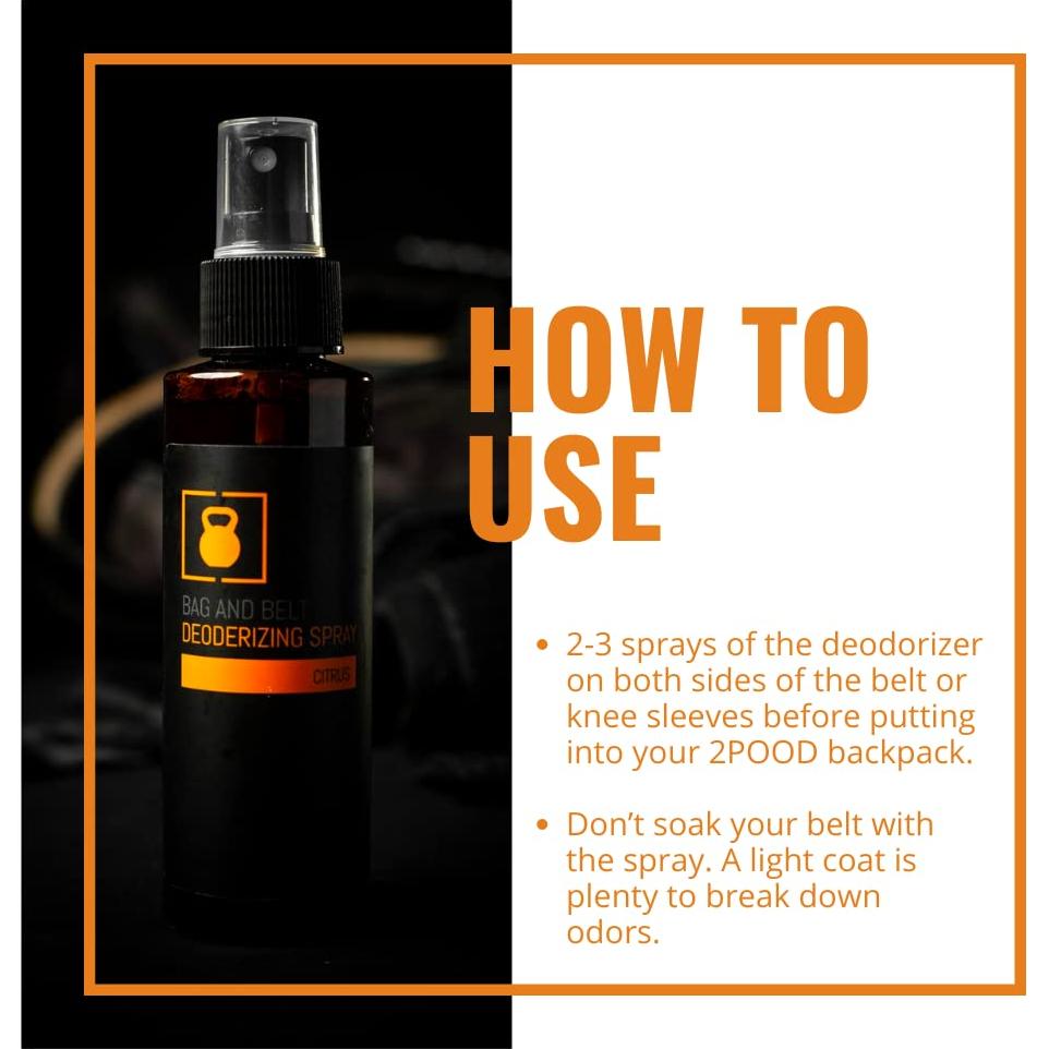 Spray Desodorante 2POOD Citrus 113g - Para Equipos de Fitness