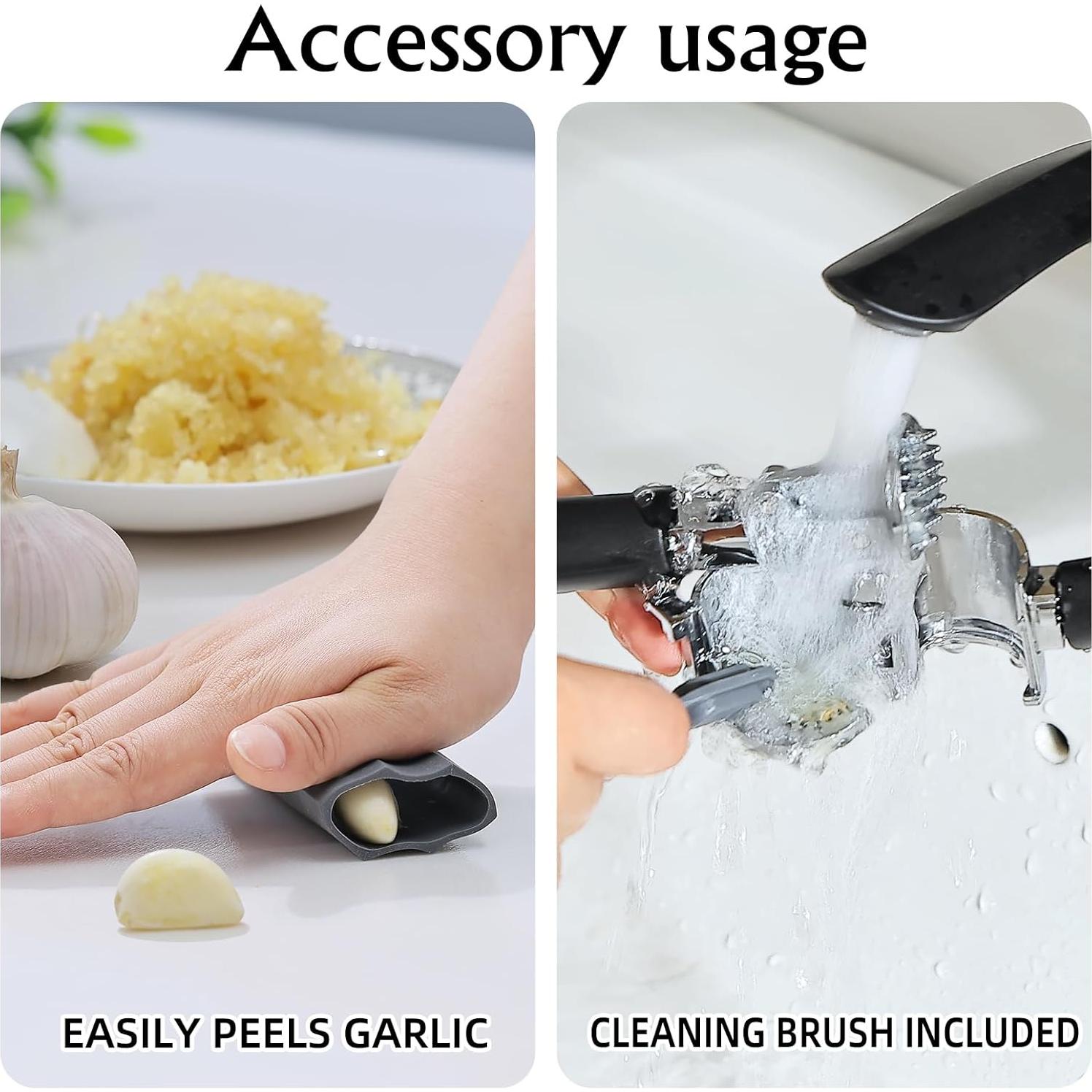 Prensa de Ajo EzeePress con Cámara Removible y Mango Ergonómico