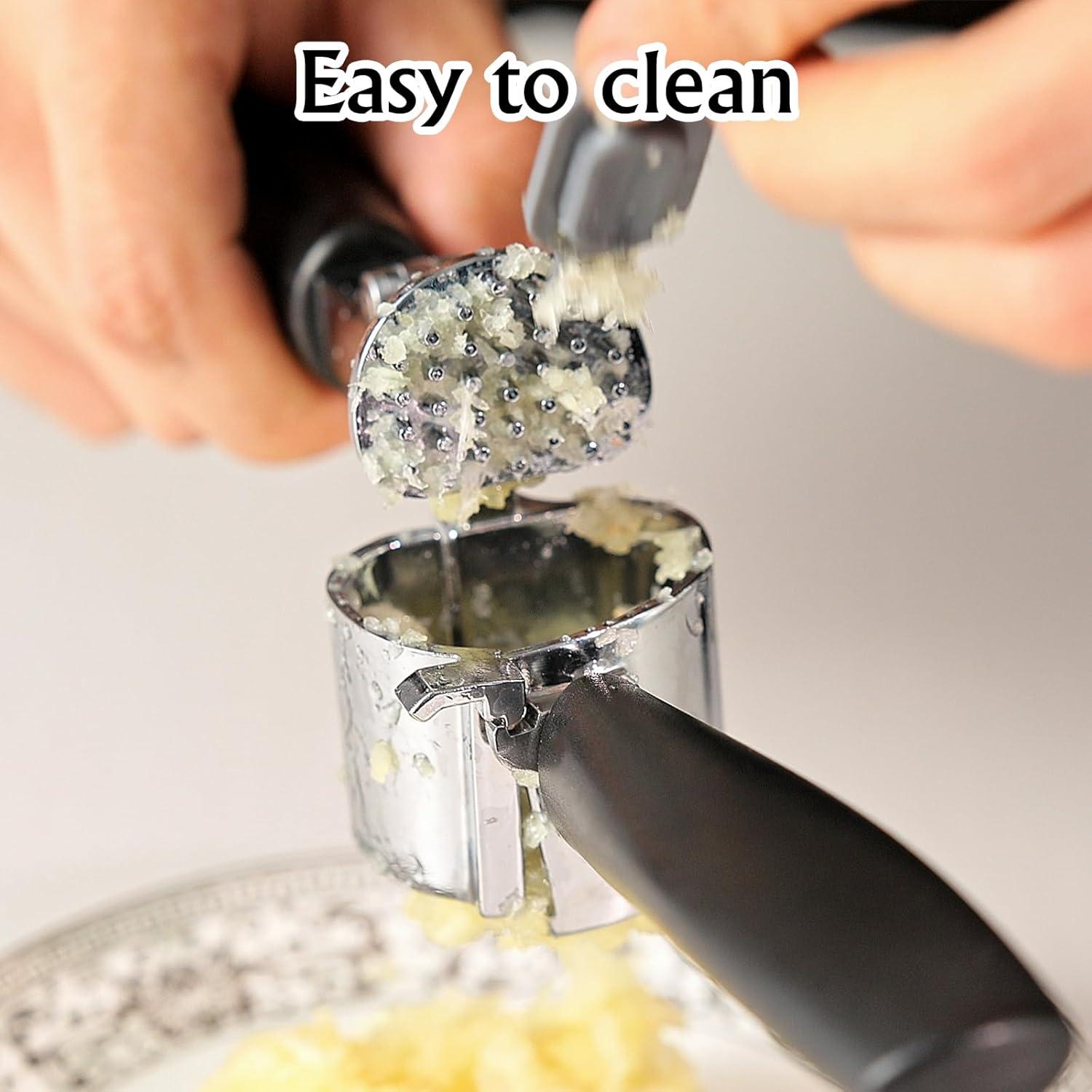 Prensa de Ajo EzeePress con Cámara Removible y Mango Ergonómico