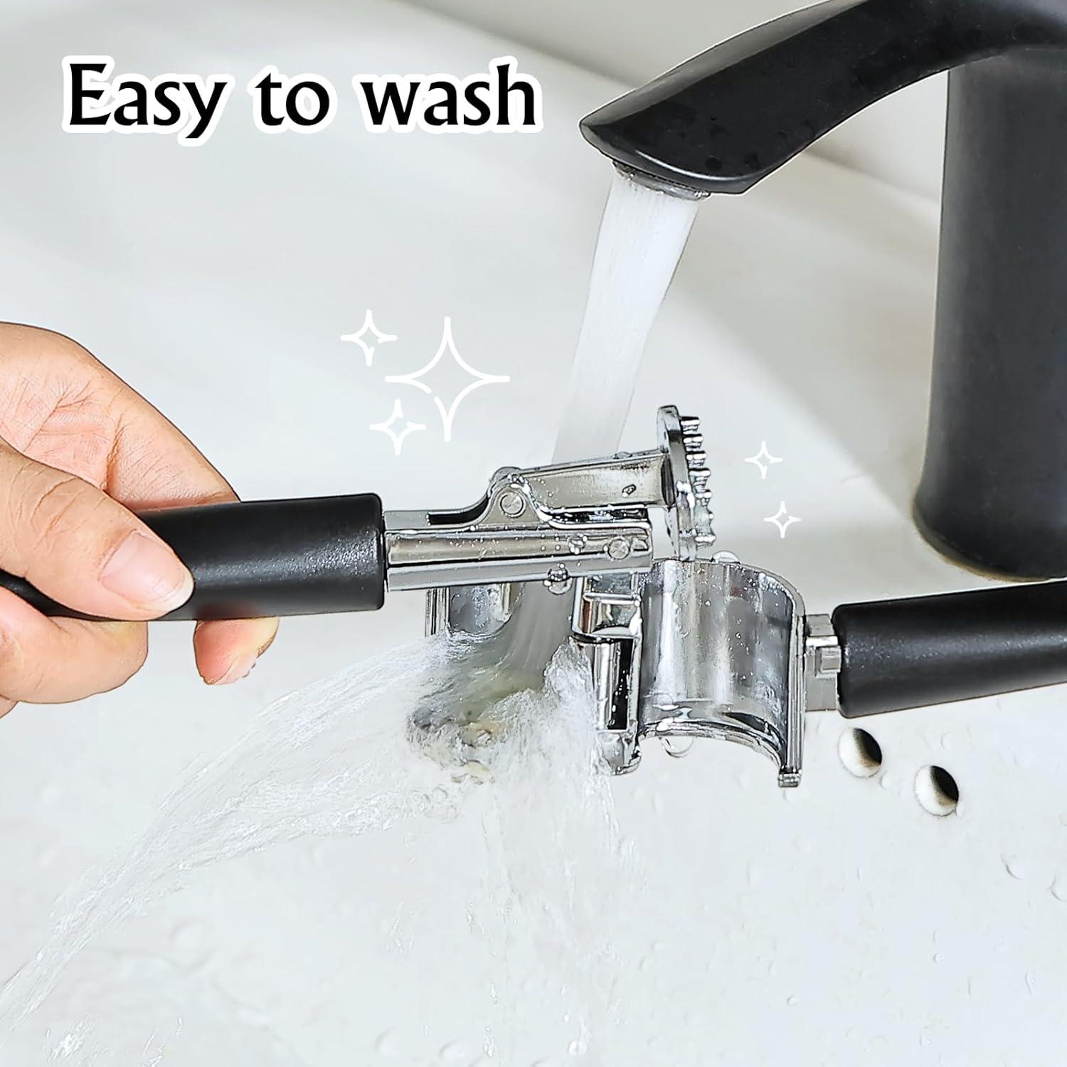 Prensa de Ajo EzeePress con Cámara Removible y Mango Ergonómico