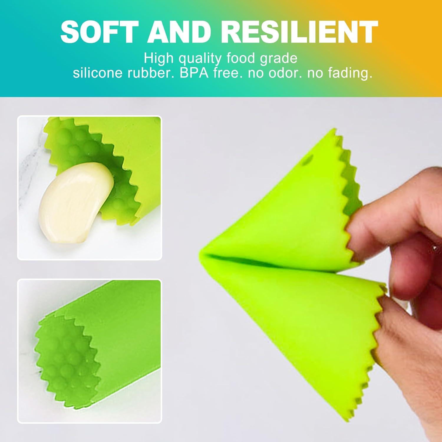 Pelador de Ajo de Silicona KornaDoz, Grado Alimenticio, Fácil Limpieza