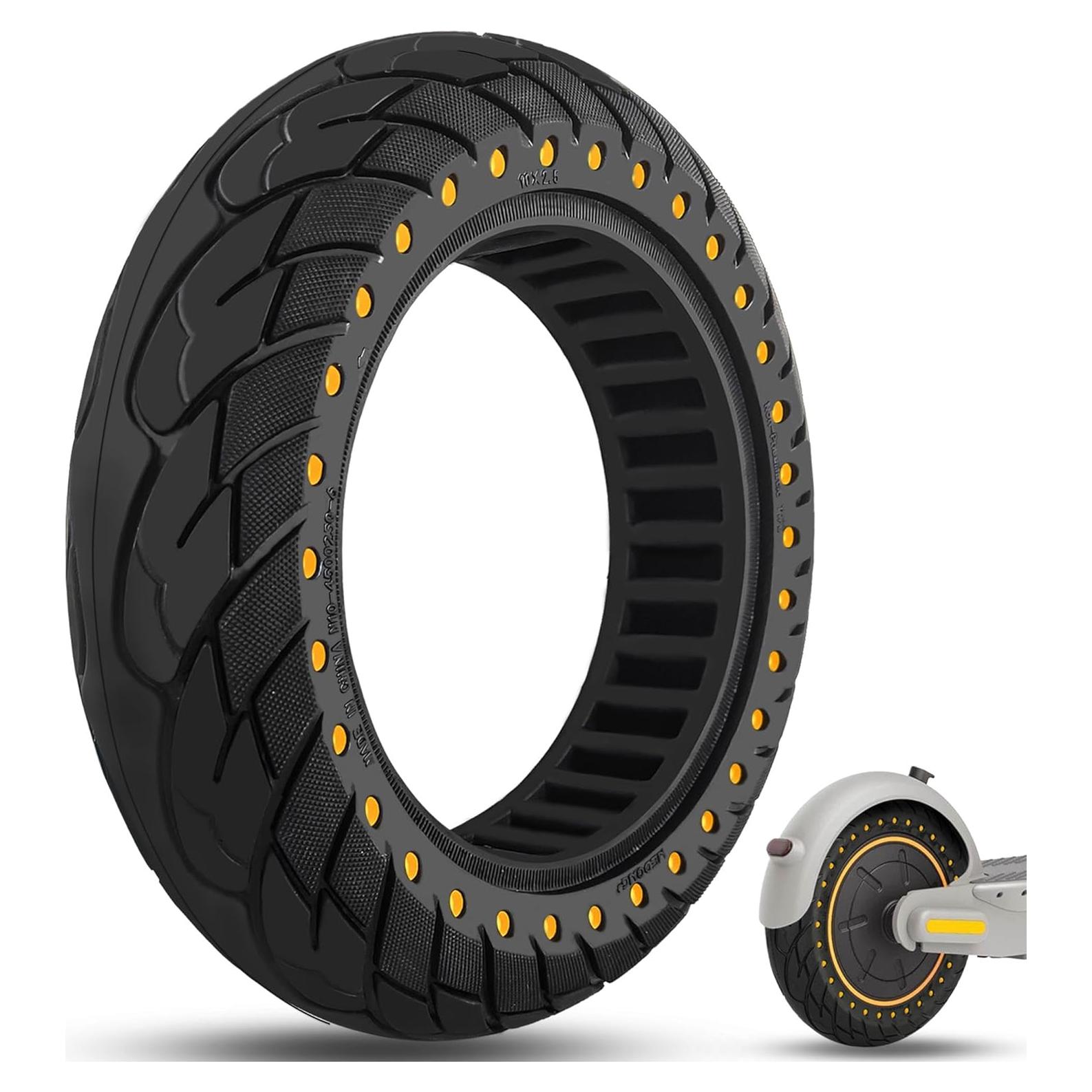 Neumático Sólido 10" Felixstory Amarillo para Scooter