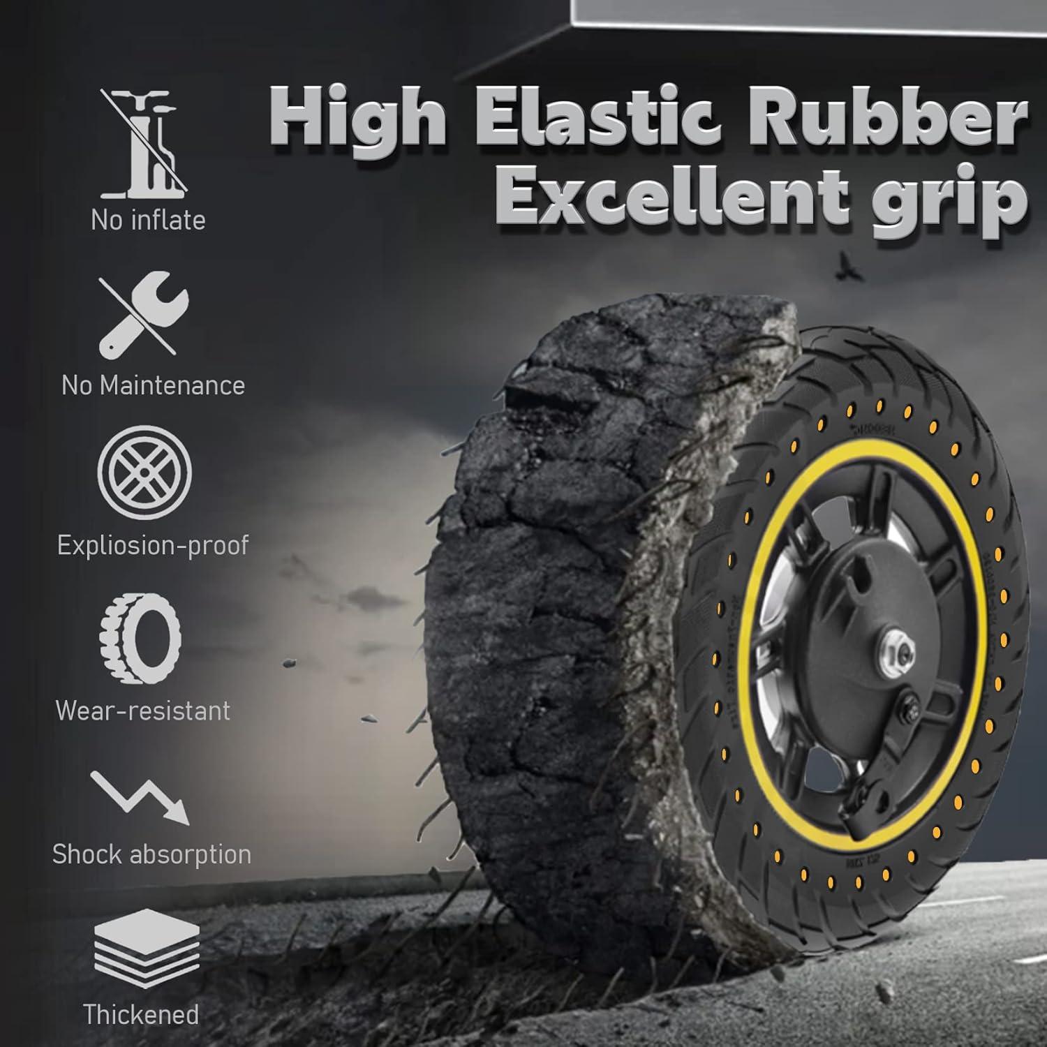 Neumático Sólido 10" Felixstory Amarillo para Scooter