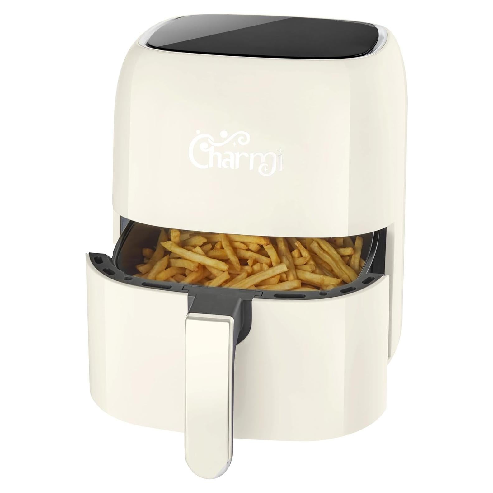 Freidora de Aire Charmi 5QT - Diseño Retro, Táctil, 8 Presets