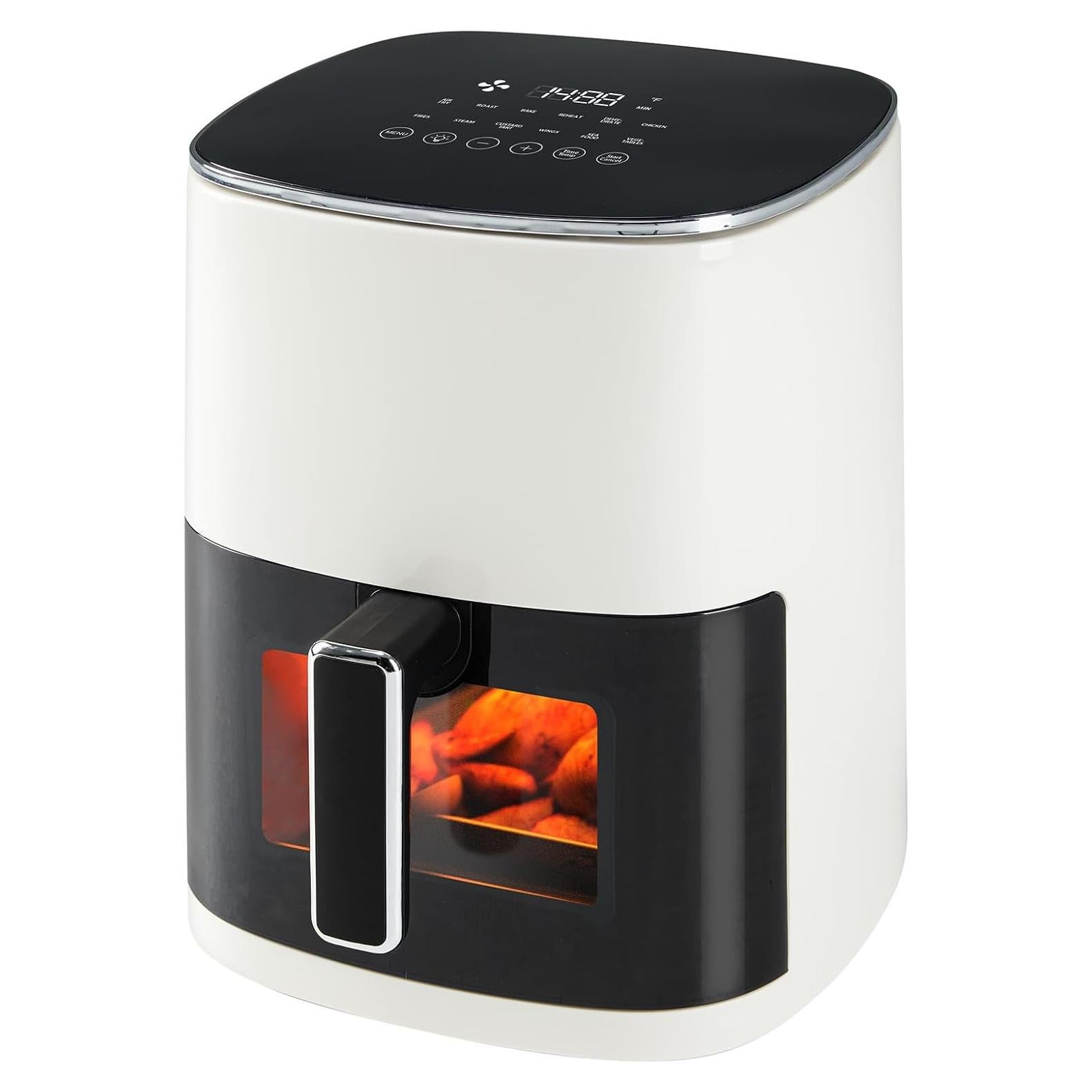 Freidora de Aire OLIXIS 6.0L 12-en-1 Beige con Ventana