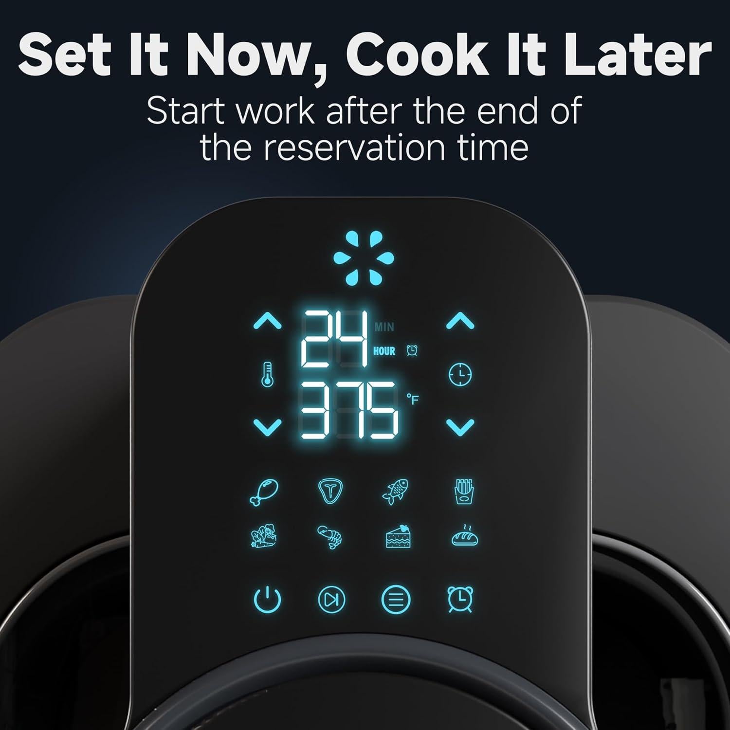 Freidora de aire Kyanware AF-08A 8QT 1750W digital negra