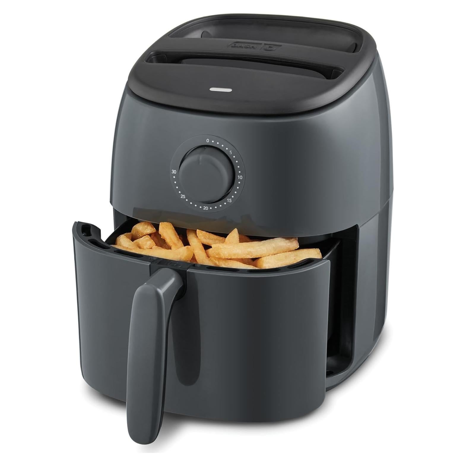 Freidora Compacta DASH Tasti-Crisp 2.6L Gris - Saludable y Rápida