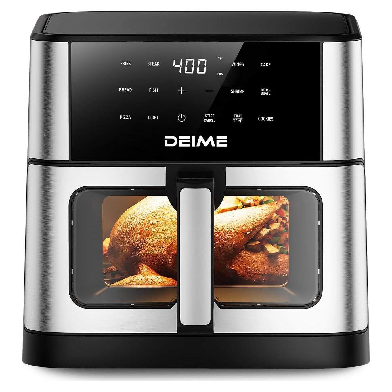 Freidora de Aire DEIME 10.2 QT 1800W Pantalla Táctil Antiadherente