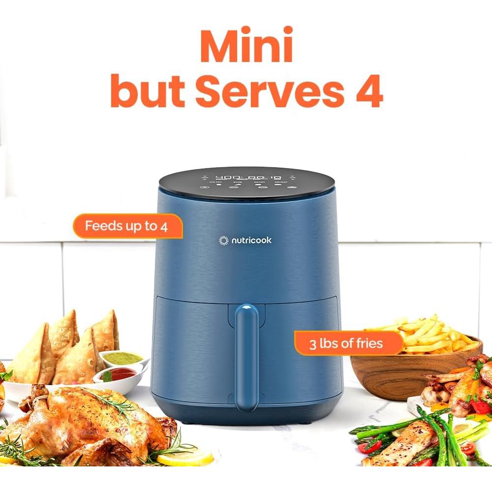 Freidora de aire Nutricook Mini 3.3L 1500W Azul Táctil