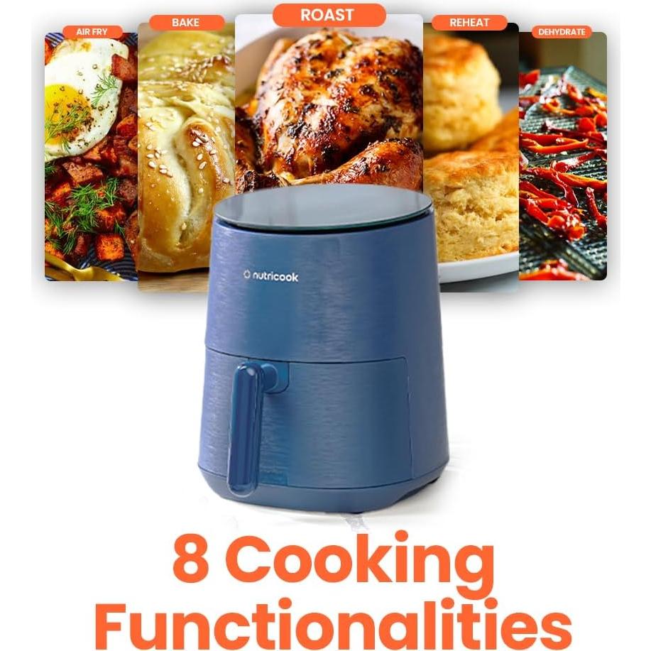 Freidora de aire Nutricook Mini 3.3L 1500W Azul Táctil