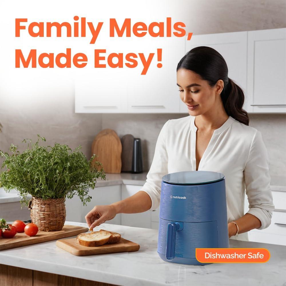 Freidora de aire Nutricook Mini 3.3L 1500W Azul Táctil