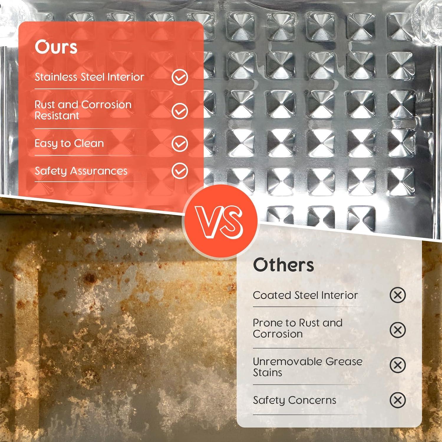 Horno de aire MFVV 24Qt 1800W Doble Zona Acero Inoxidable