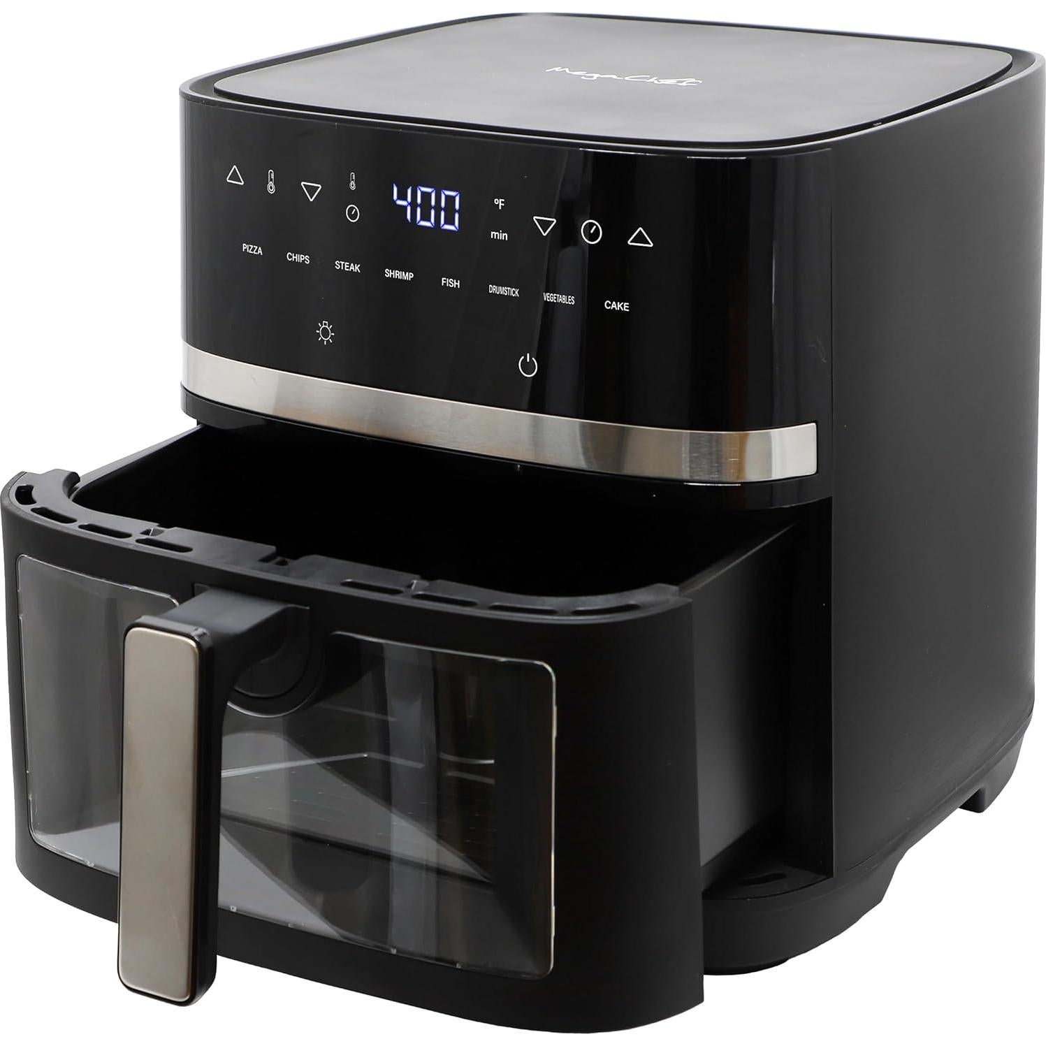 Freidora Digital MegaChef 8.5 Cuartos 1700W Temperatura Ajustable