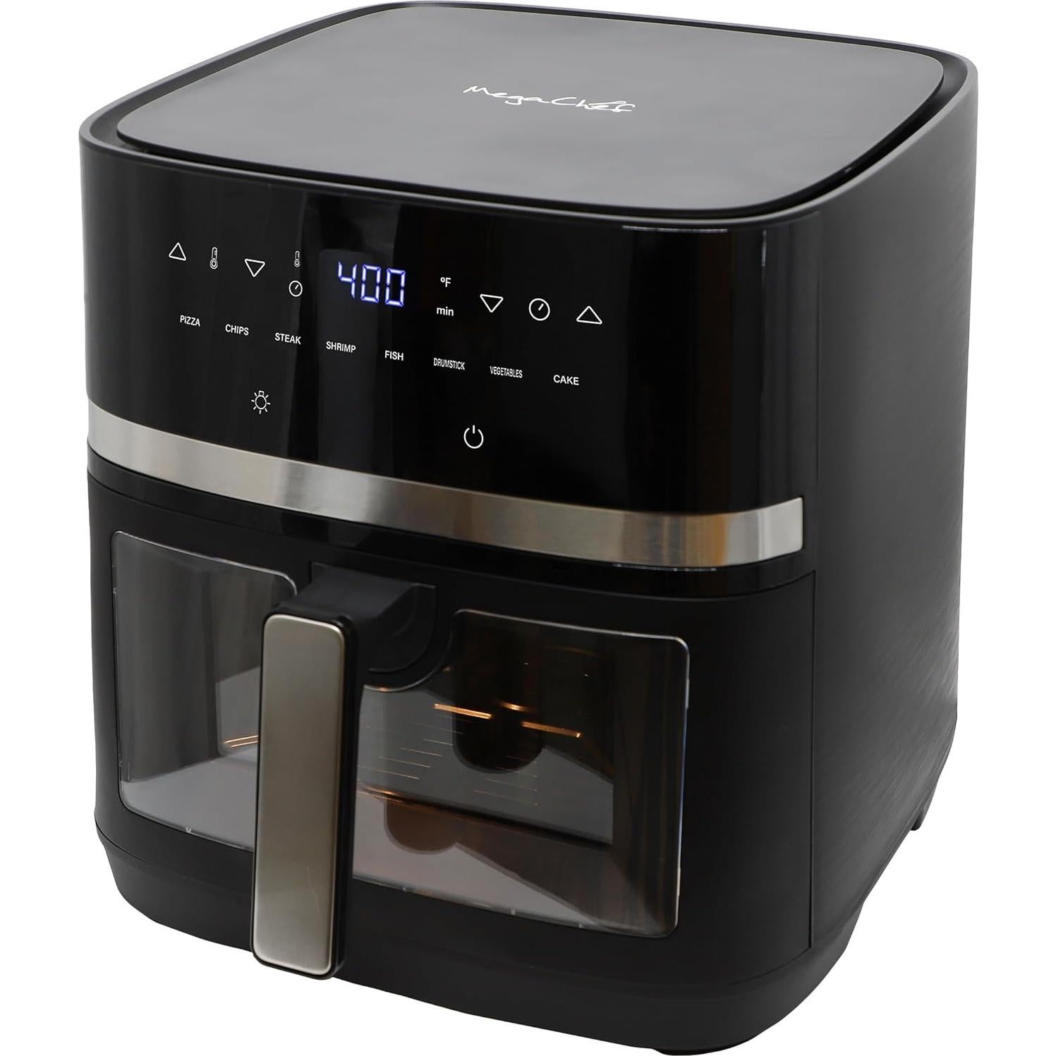 Freidora Digital MegaChef 8.5 Cuartos 1700W Temperatura Ajustable