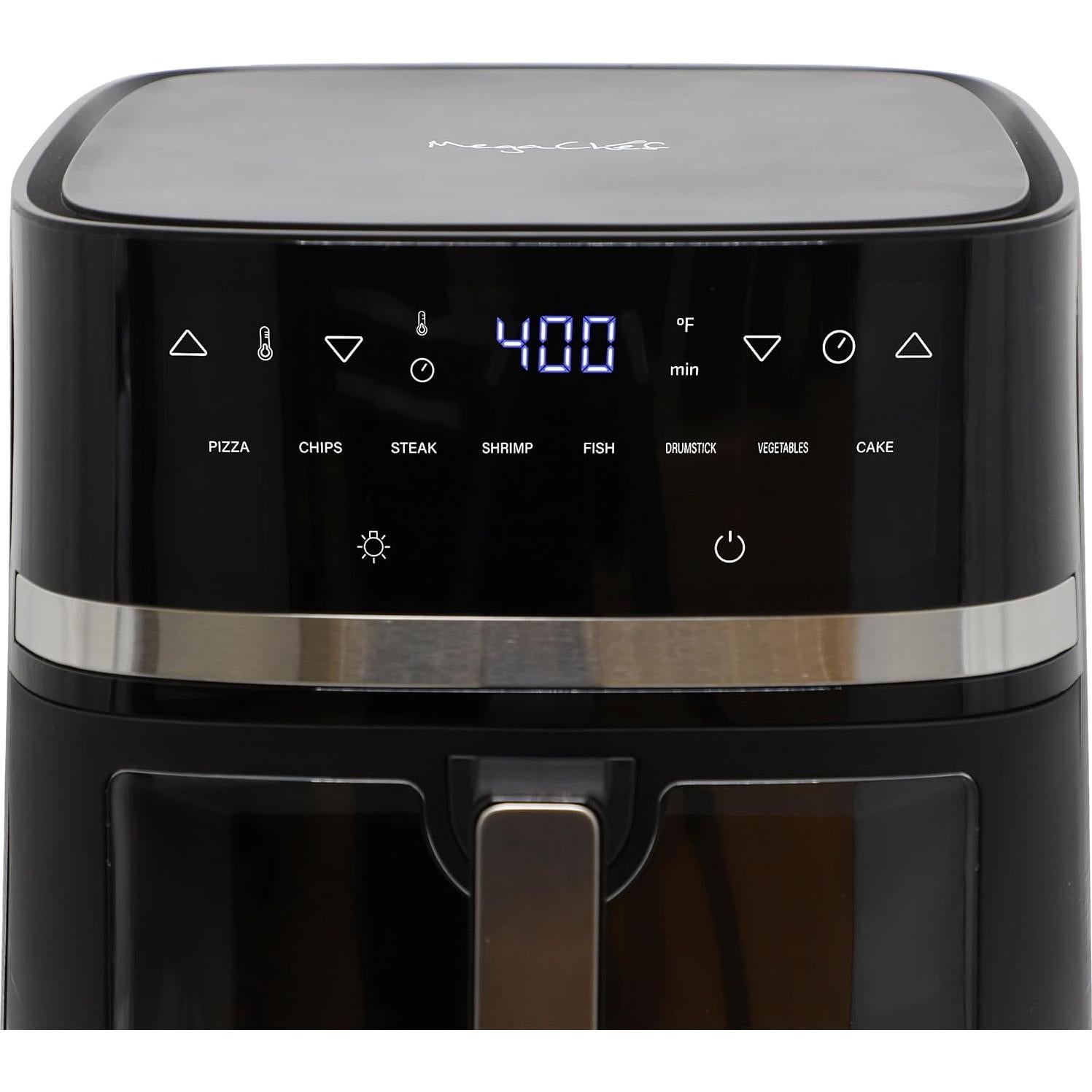 Freidora Digital MegaChef 8.5 Cuartos 1700W Temperatura Ajustable