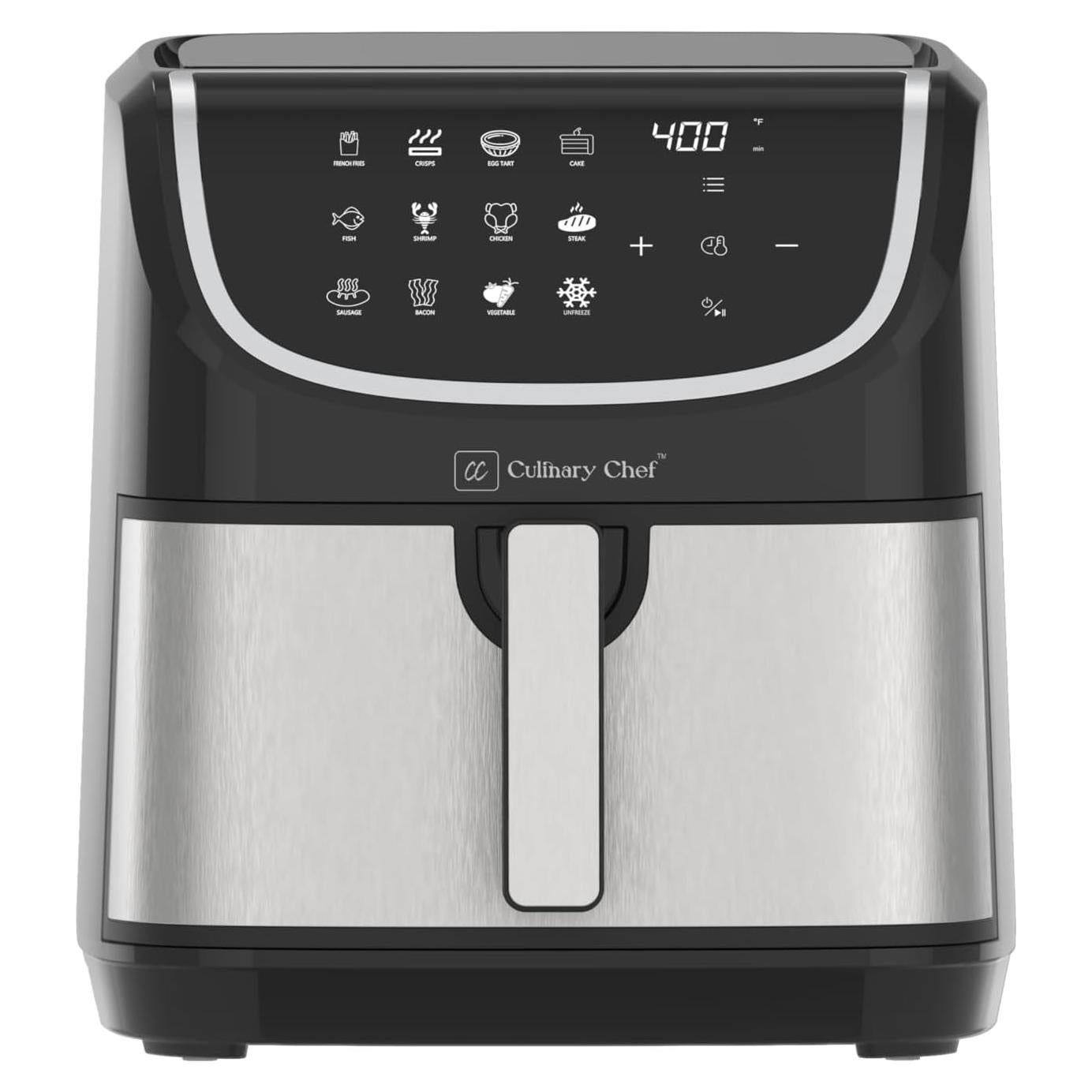 Freidora de Aire Digital CULINARY CHEF 7.8L Negra 1700W