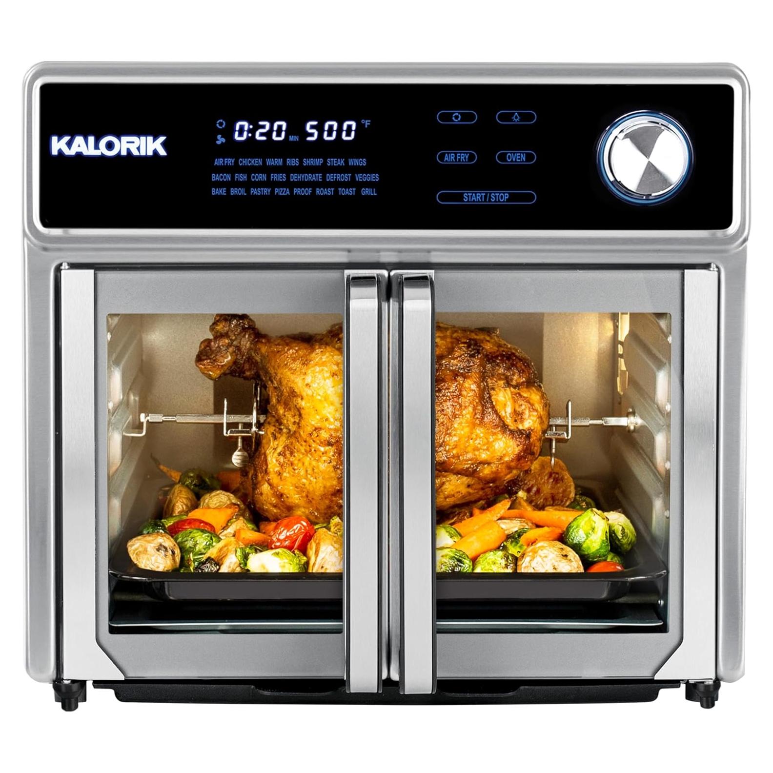 Horno Freidor Kalorik MAXX 26 Cuartos Acero Inoxidable 1700W