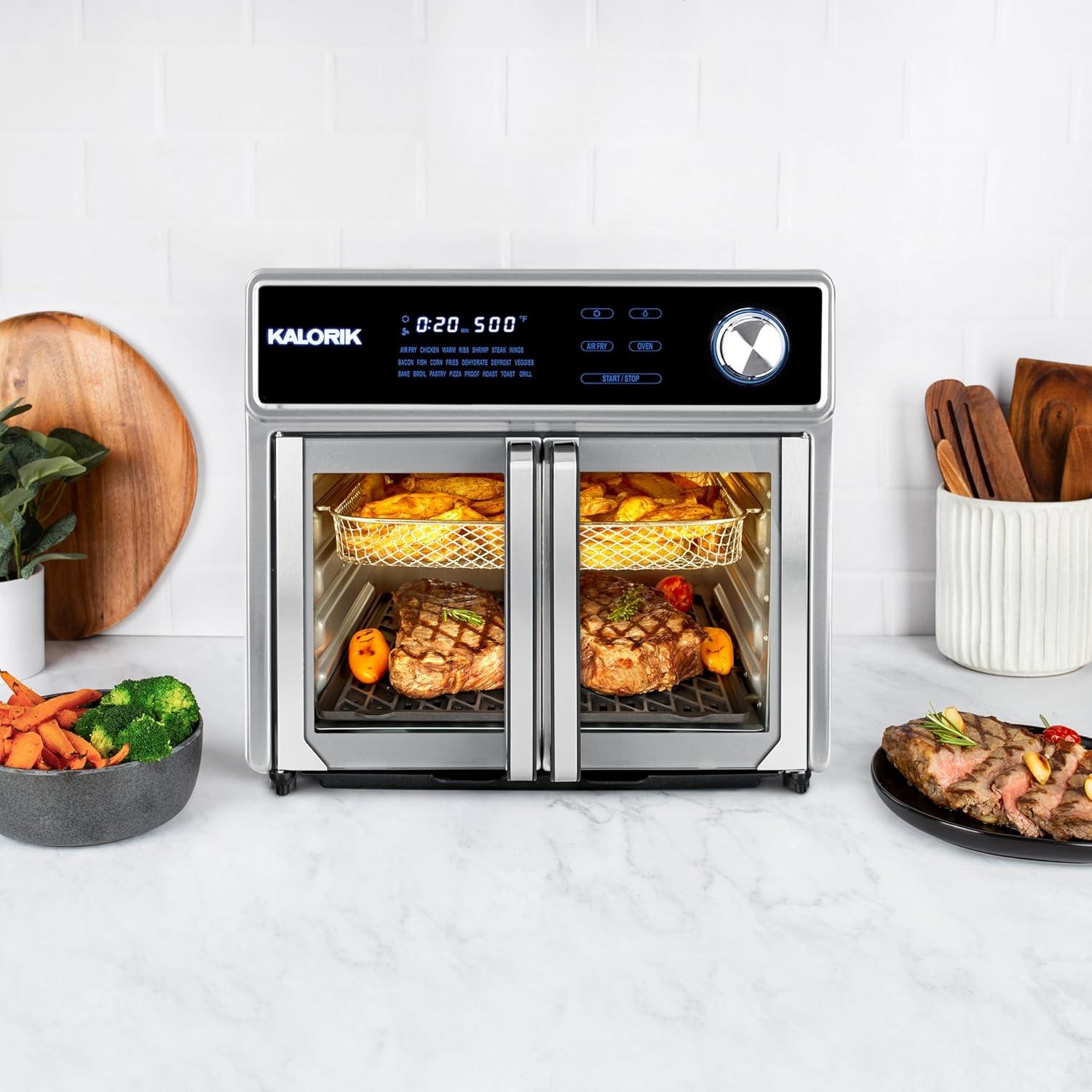 Horno Freidor Kalorik MAXX 26 Cuartos Acero Inoxidable 1700W