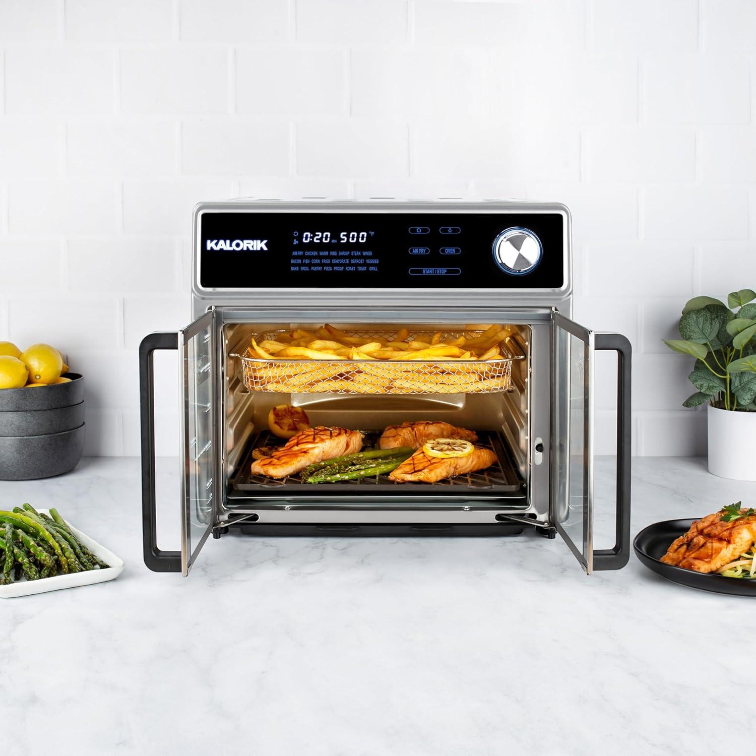 Horno Freidor Kalorik MAXX 26 Cuartos Acero Inoxidable 1700W