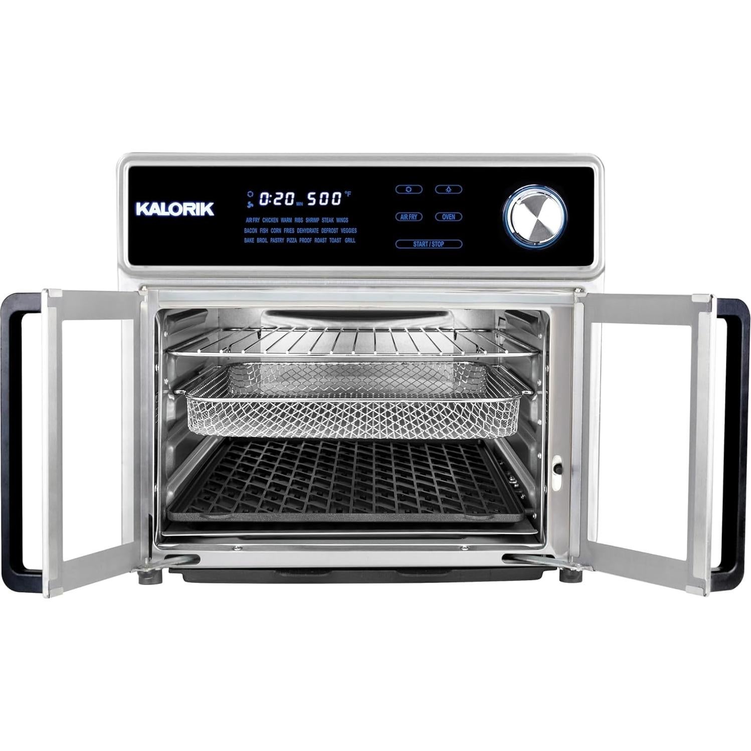 Horno Freidor Kalorik MAXX 26 Cuartos Acero Inoxidable 1700W