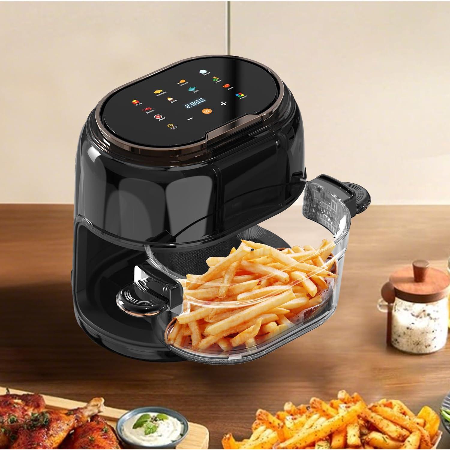 Freidora de aire Kaitol KAF002 de 6.5L con vidrio visible