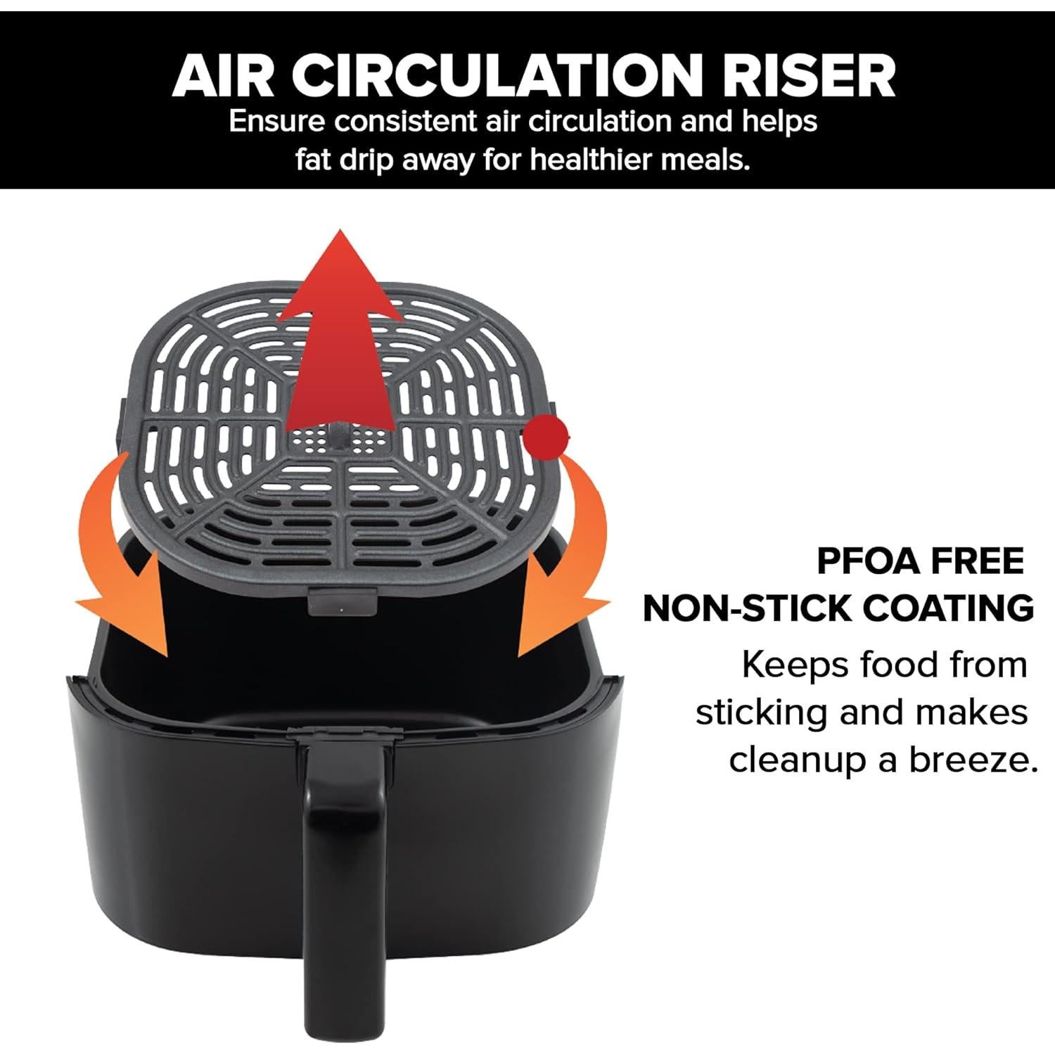 Freidora de Aire Nuwave Brio 2.6 Qt Digital Táctil 1500W