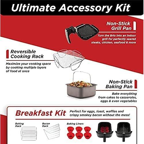 Freidora de Aire Digital Nuwave Brio 6.68L con Accesorios