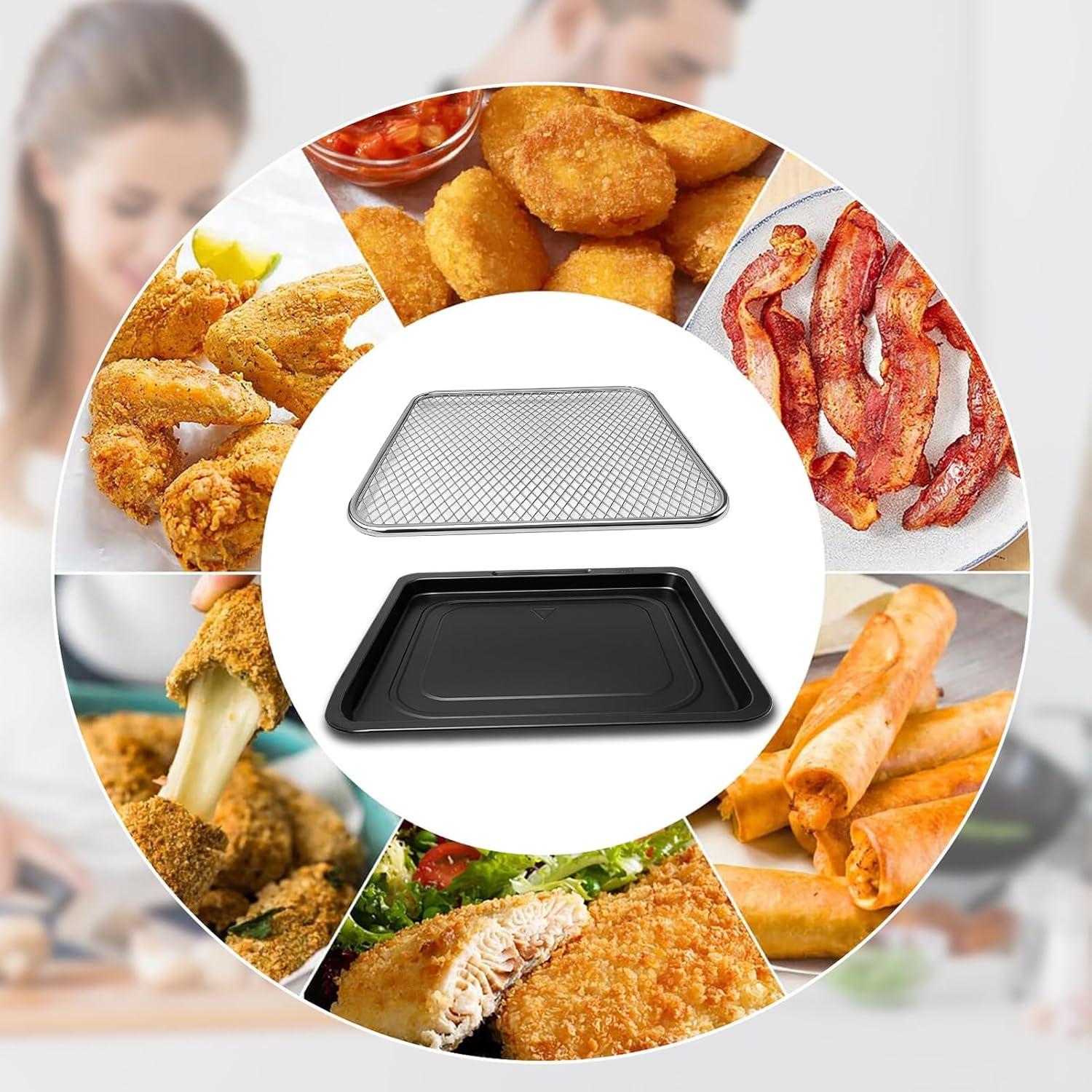 Accesorios para Freidora de Aire Chefman 12QT - Sartén Crisper y Cestas