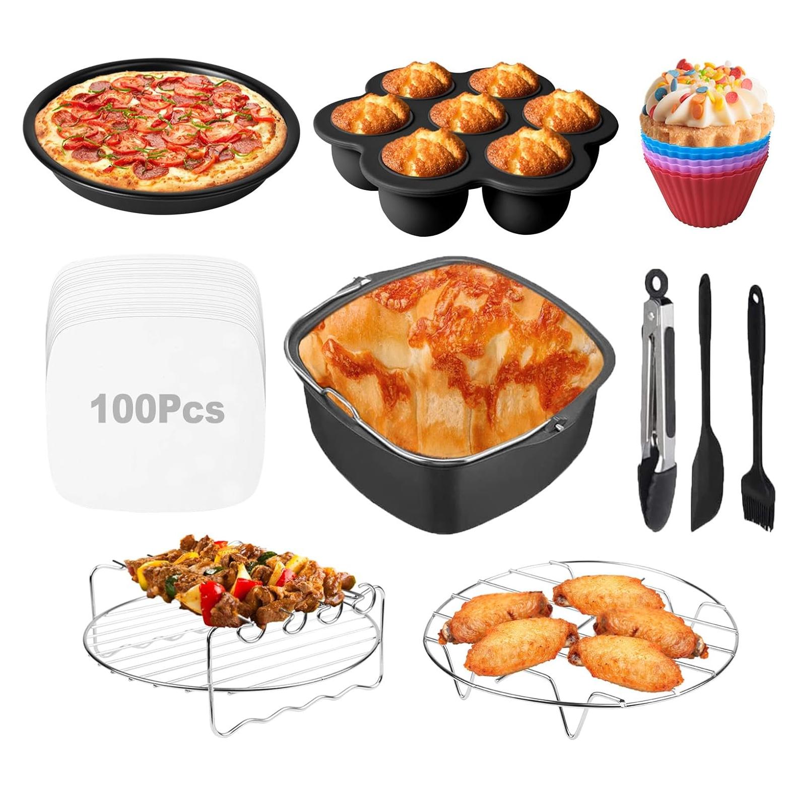 Accesorios para Freidora de Aire RHM 10 Piezas 5.8-8QT