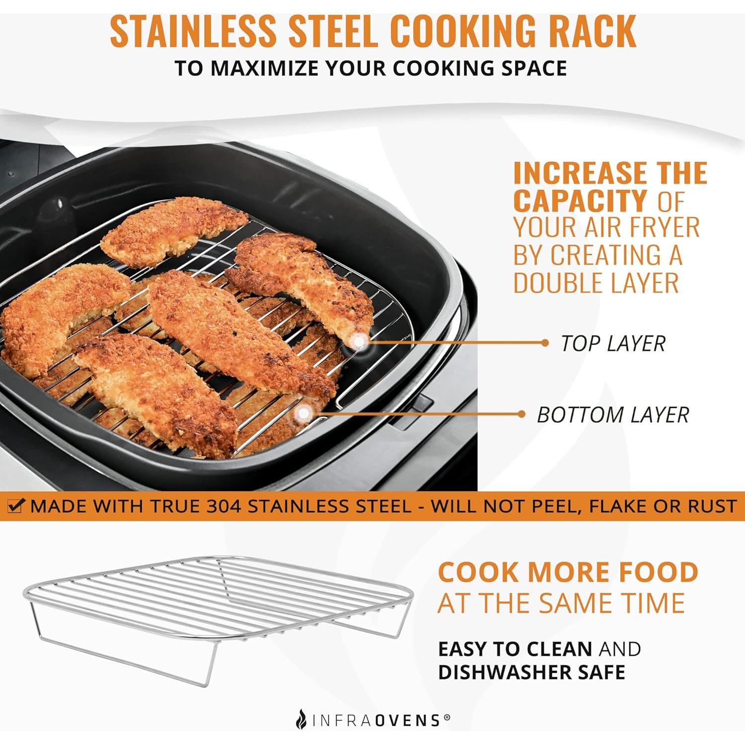 Set de Accesorios para Freidora de Aire INFRAOVENS 22.1 cm