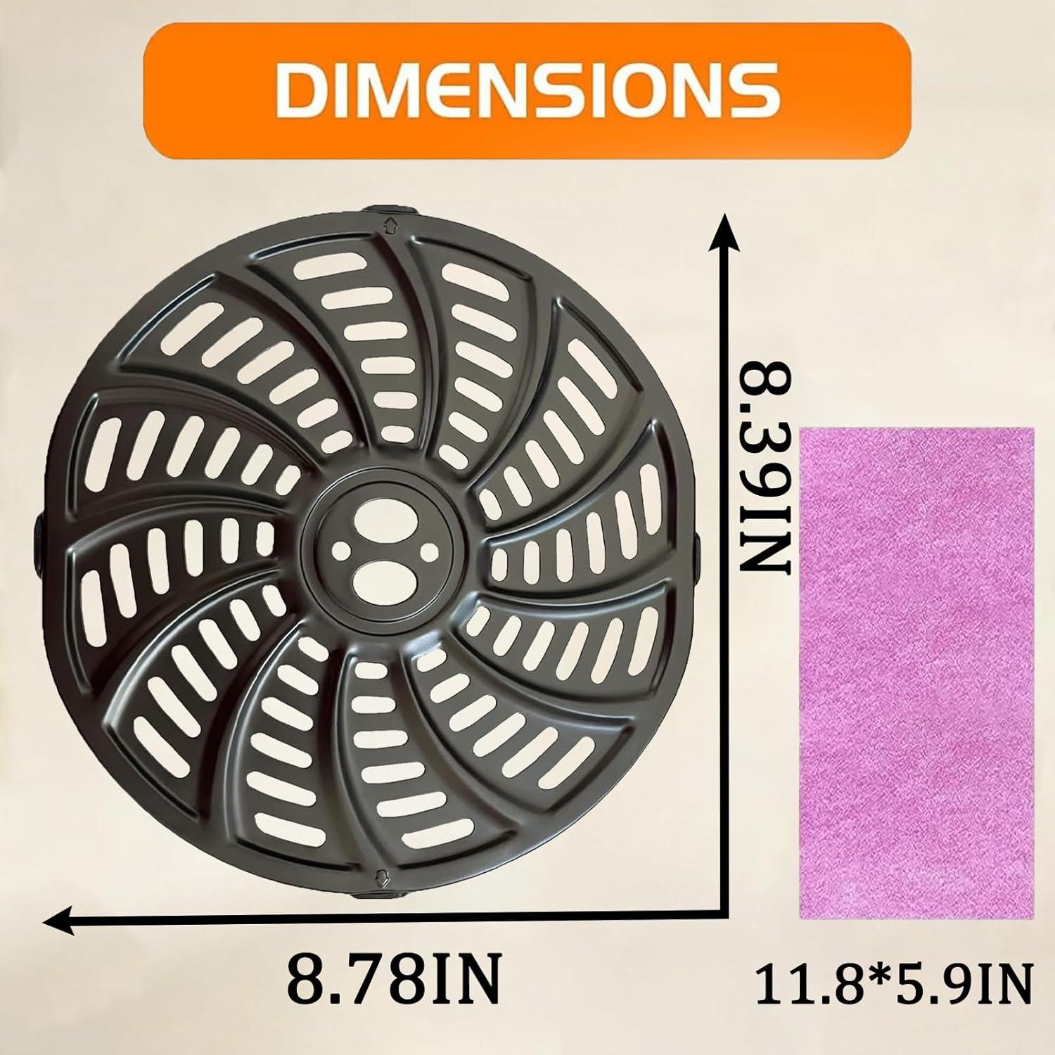 Bandeja de Reemplazo Gourmia GAF556 5QT Antiadherente 20.57cm