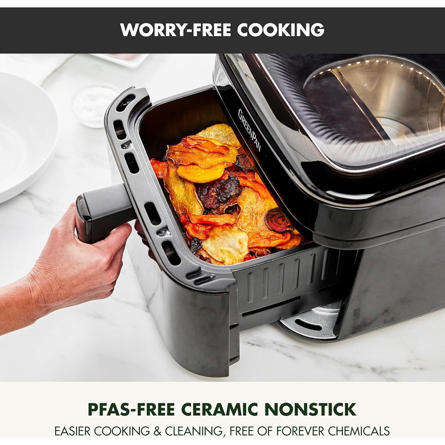 Freidora de aire GreenPan Electrics 7QT 12-en-1 cerámica