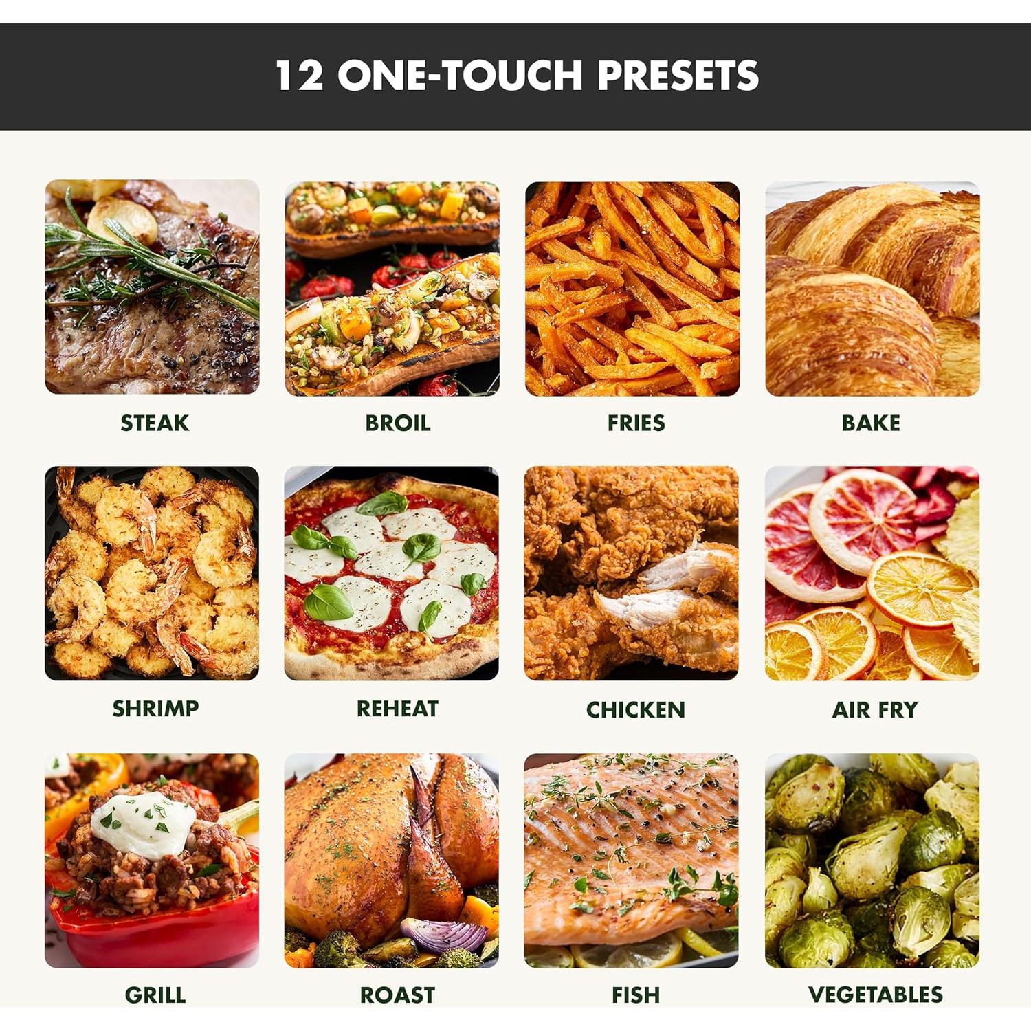 Freidora de aire GreenPan Electrics 7QT 12-en-1 cerámica