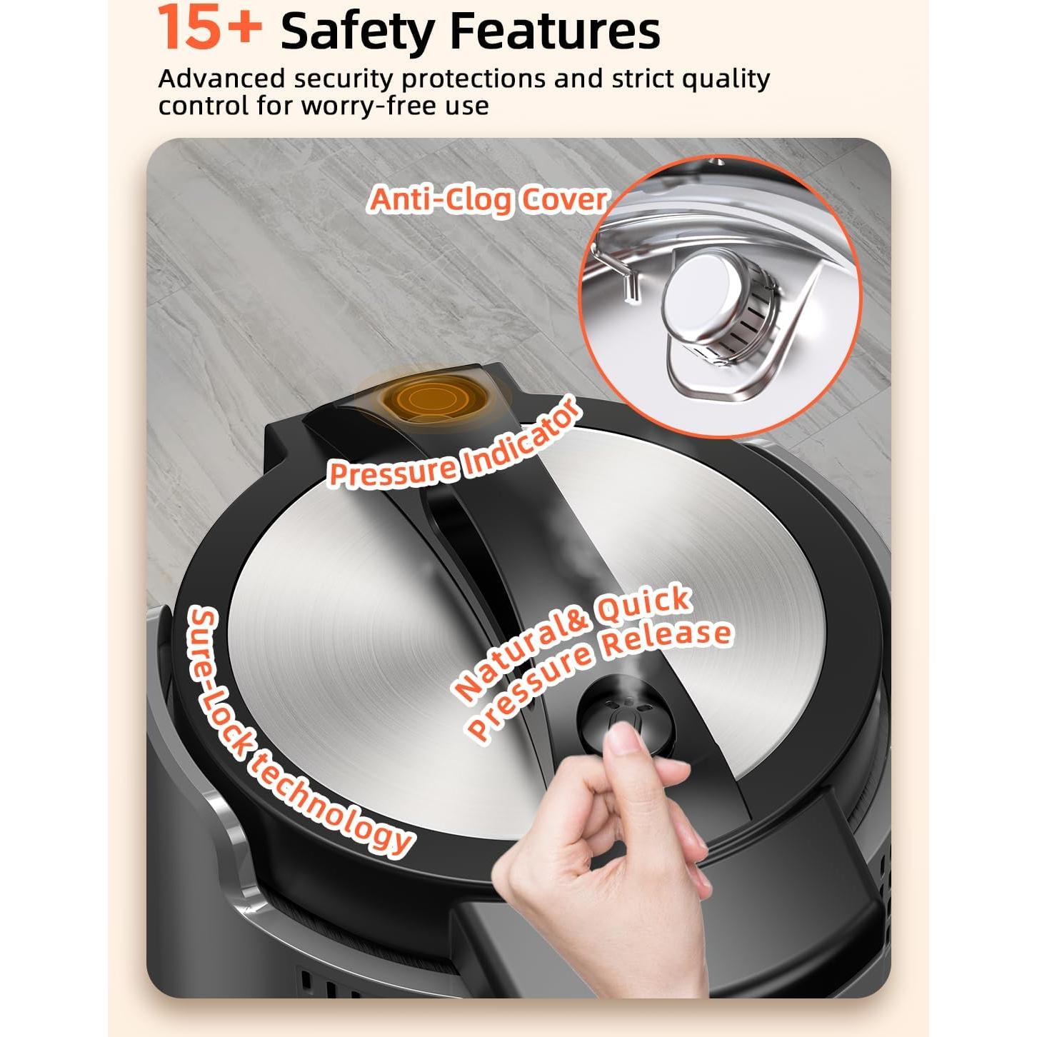 Olla de Presión Eléctrica y Freidora de Aire Nuwave Duet 6qt