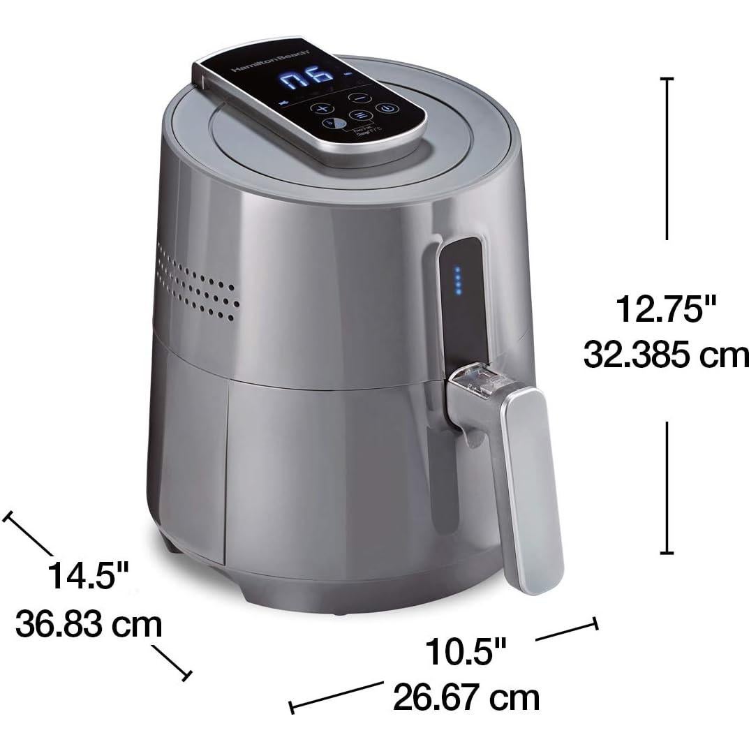Freidora de Aire Digital Hamilton Beach 3.5L Gris 1400W