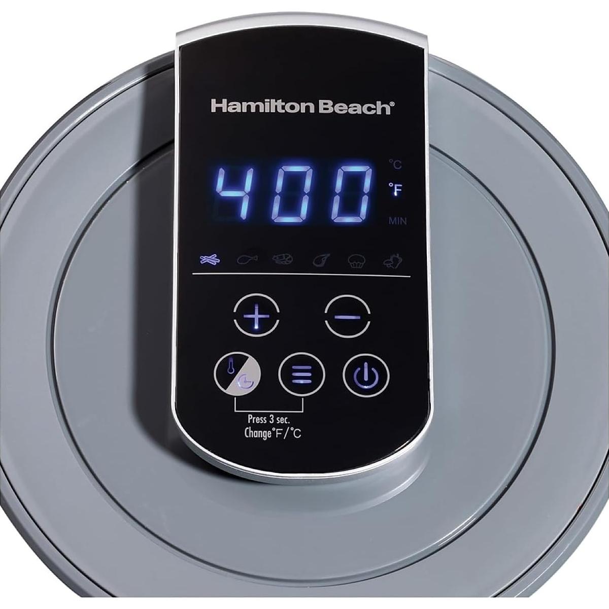 Freidora de Aire Digital Hamilton Beach 3.5L Gris 1400W