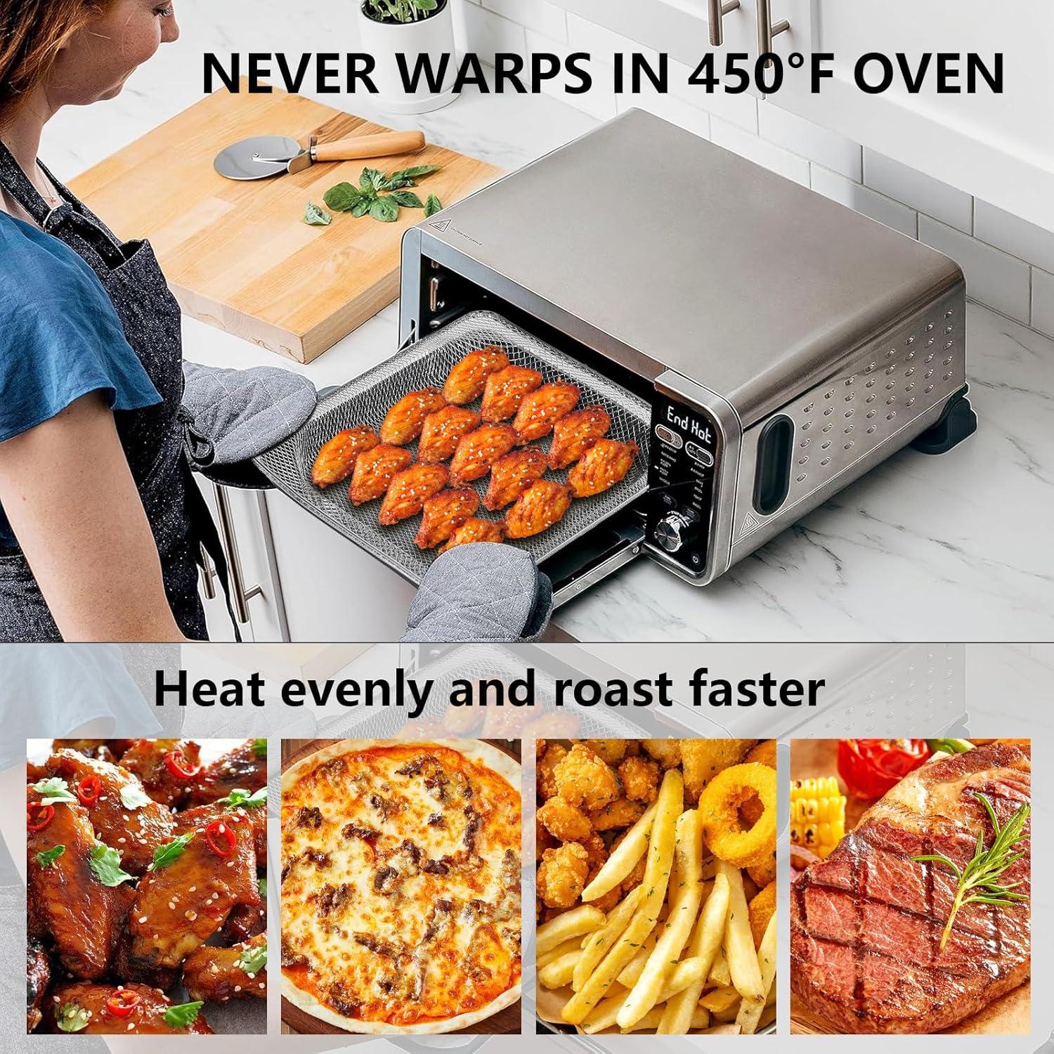 Cesta de Freír al Aire AMPtaan para Ninja Foodi SP100 - 33x33 cm