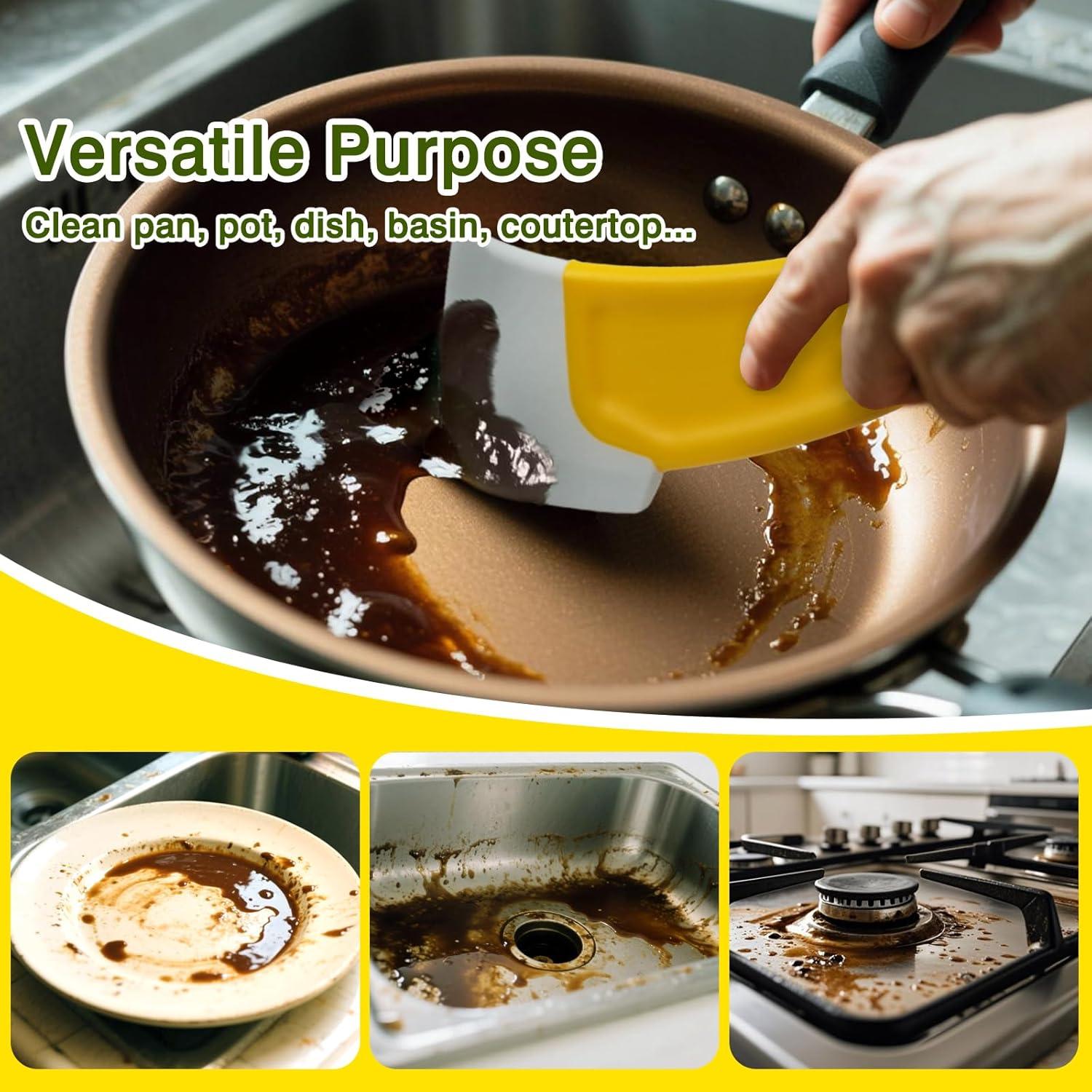 Juego de 4 Raspadores de Silicona Tienyuu - Multiusos para Cocina