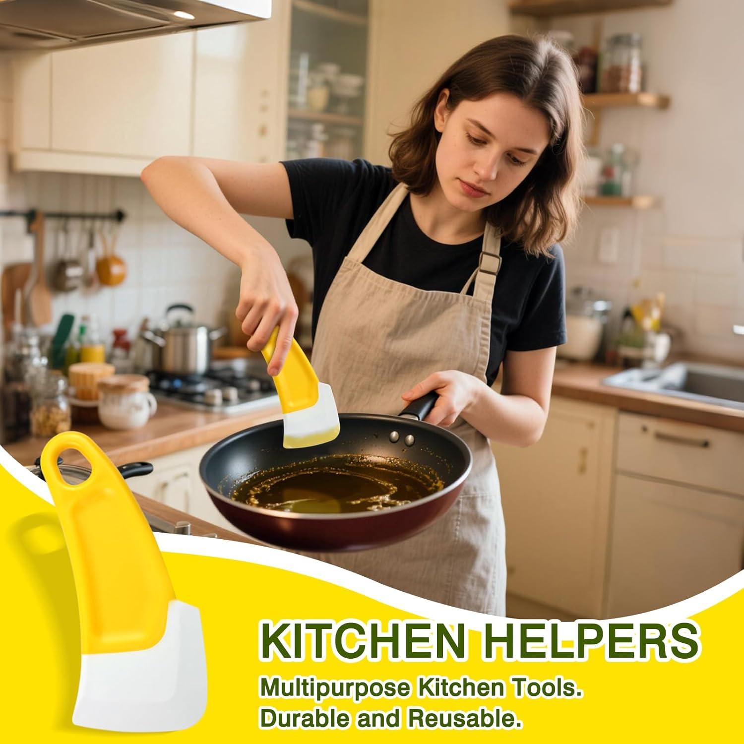 Juego de 4 Raspadores de Silicona Tienyuu - Multiusos para Cocina