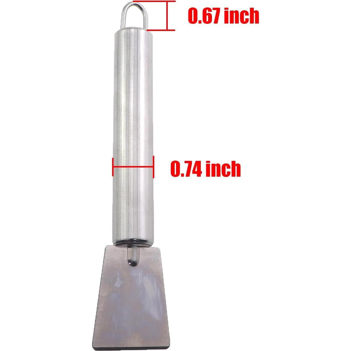 Raspador de Grasa Acero Inoxidable ZQIY 16.6x3.6cm