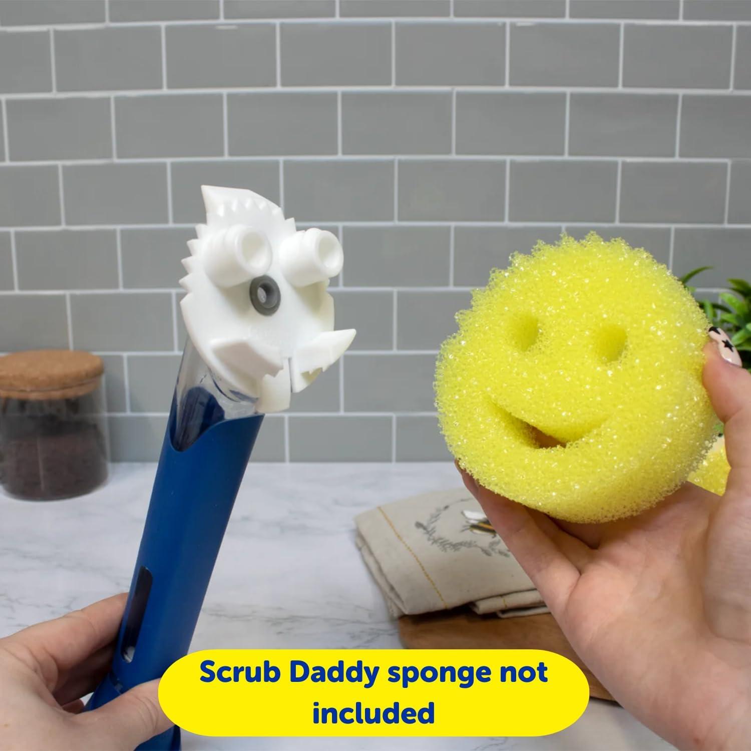 Cepillo de Platos Scrub Daddy Dish Daddy Amarillo con Dispensador