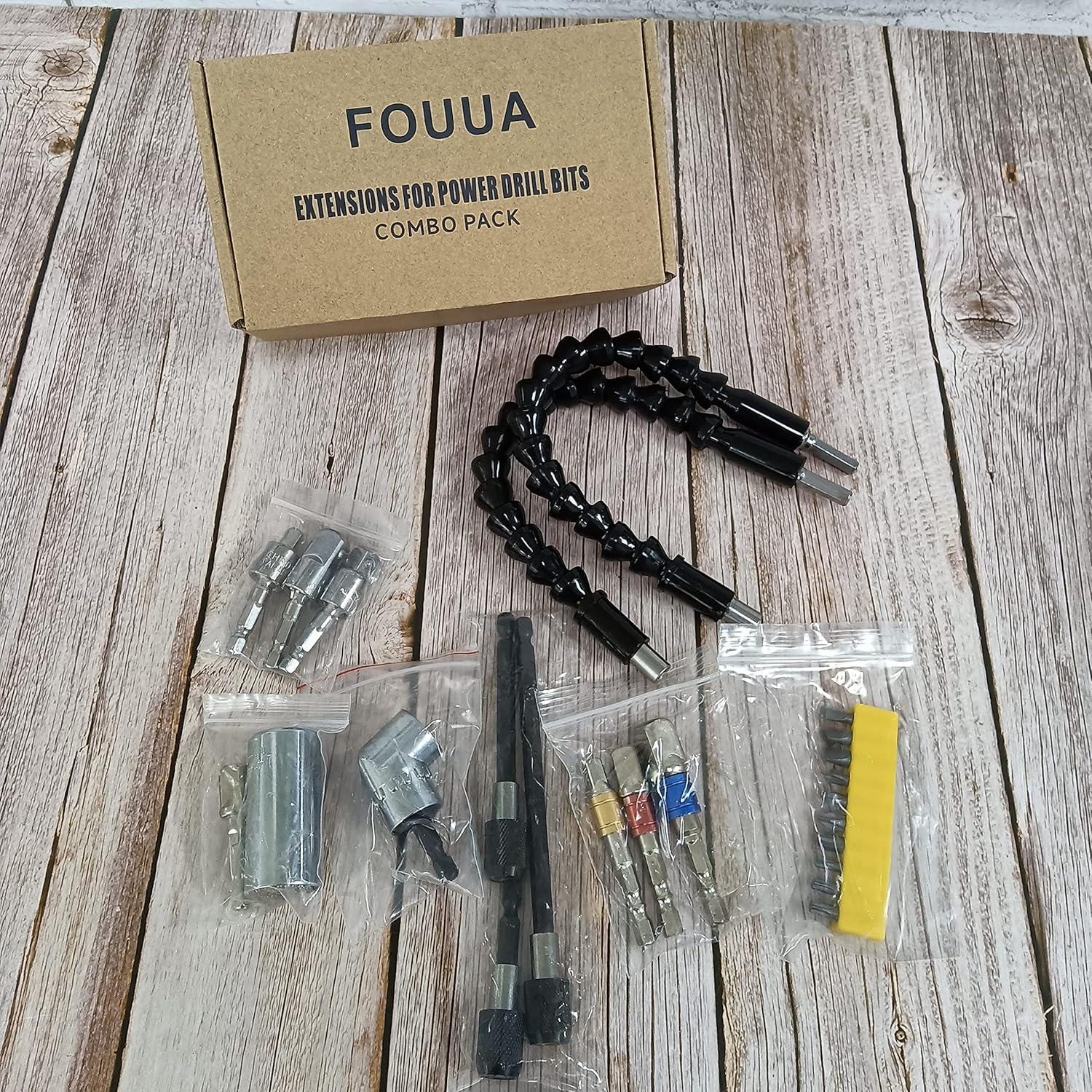 Juego de Herramientas de Extensión FOUUA con Adaptadores y Llave Universal