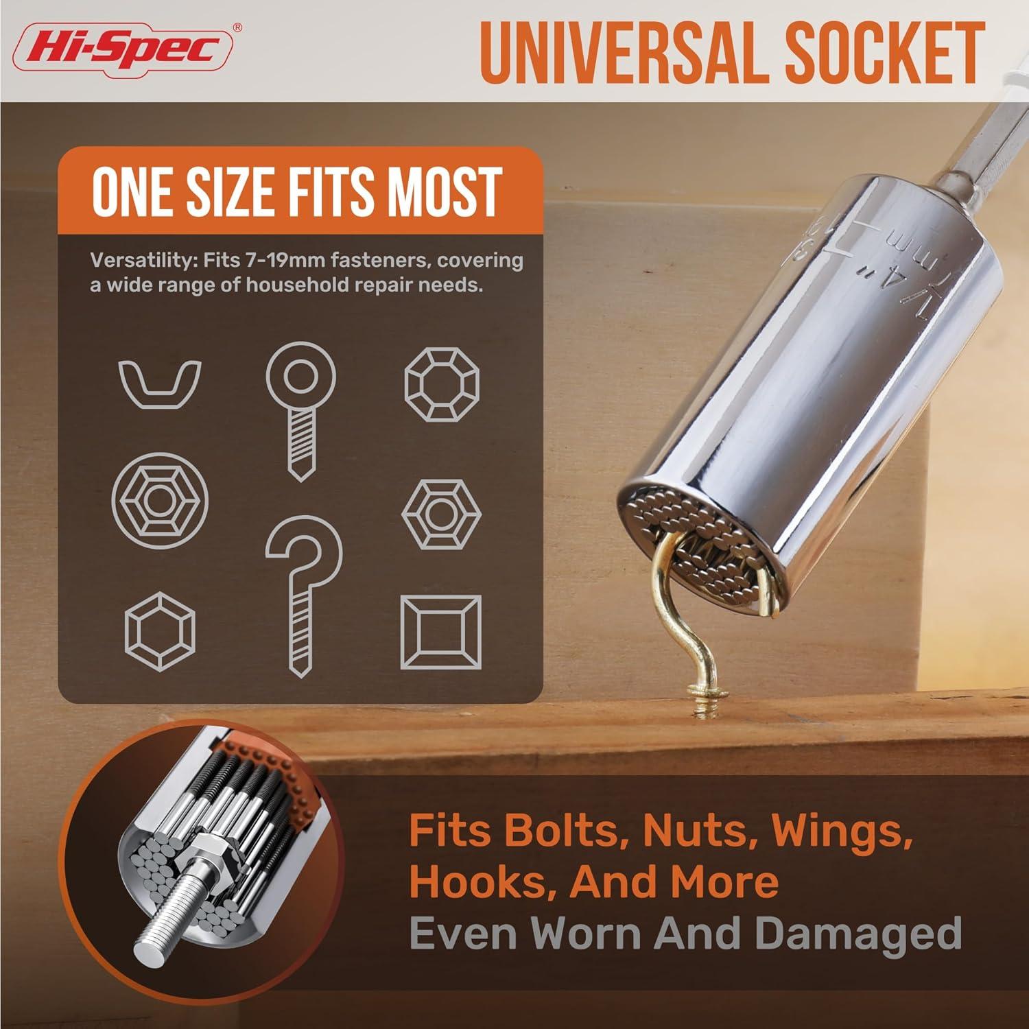 Juego de 52 Piezas de Puntas de Destornillador Hi-Spec