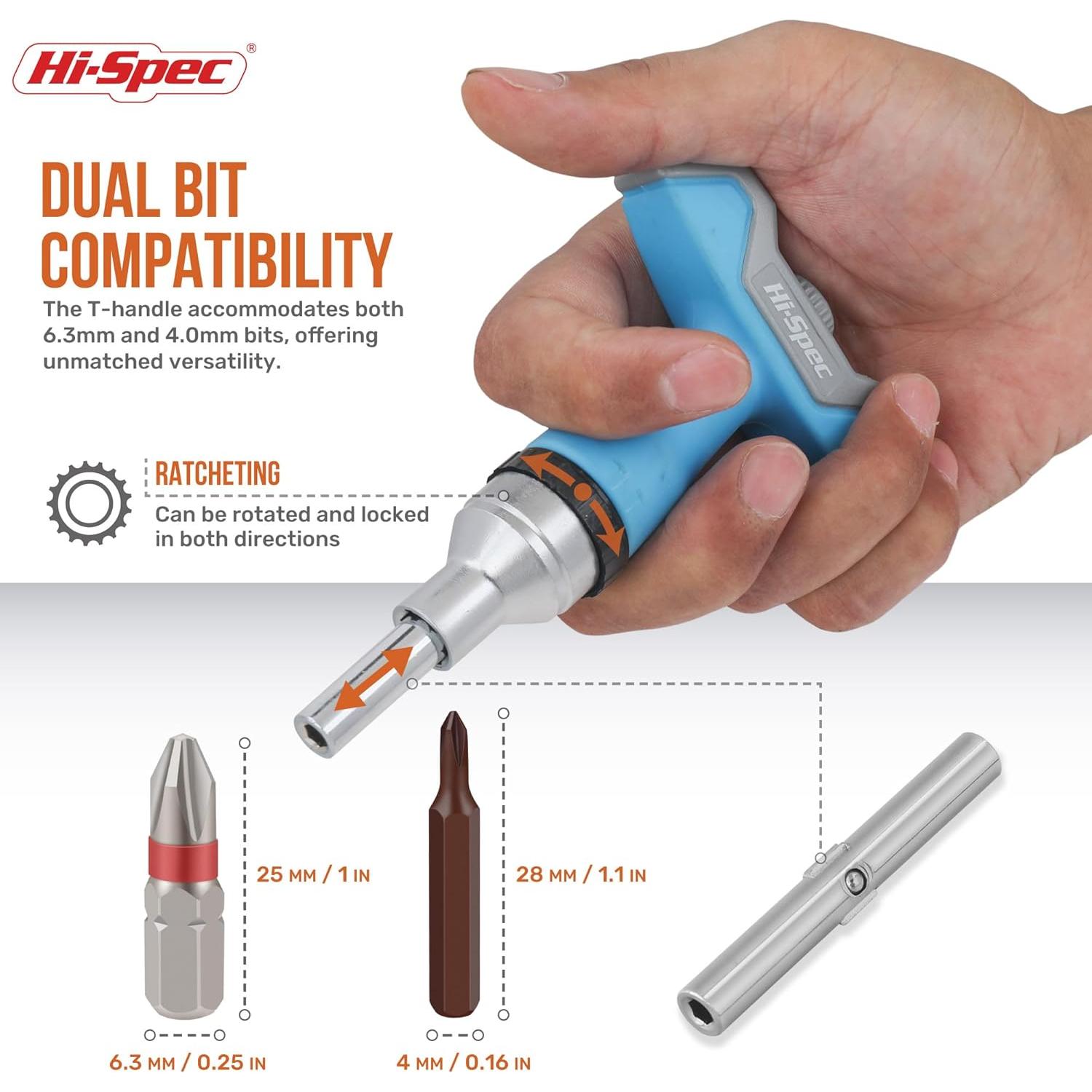 Juego de 52 Piezas de Puntas de Destornillador Hi-Spec