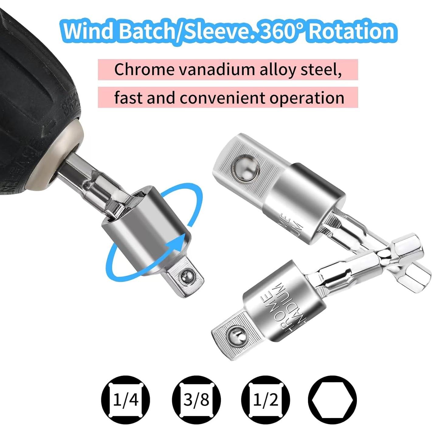 Juego de Herramientas de Extensión Flexible FOUUAAOOU 105°